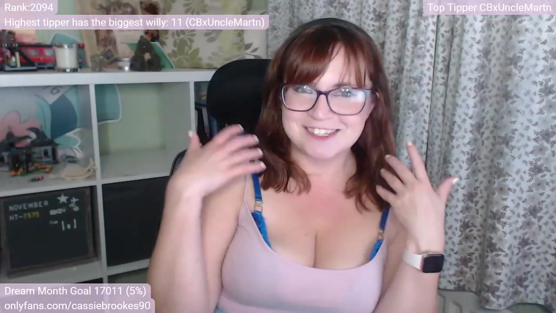 Gallery image thumbnail from CassieBrookes's myfreecams stream on, 11/26/2022, 18:37 image 16 of 20