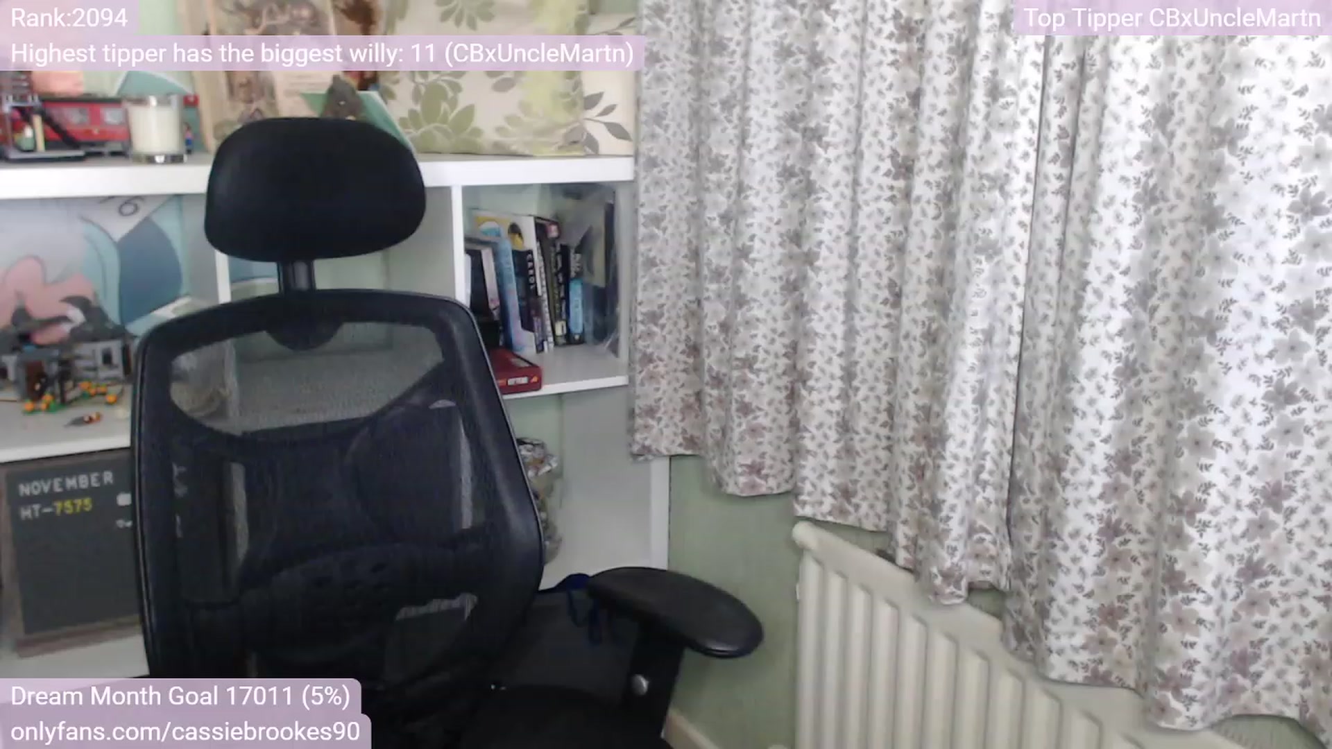 Gallery image thumbnail from CassieBrookes's myfreecams stream on, 11/26/2022, 18:37 image 12 of 20