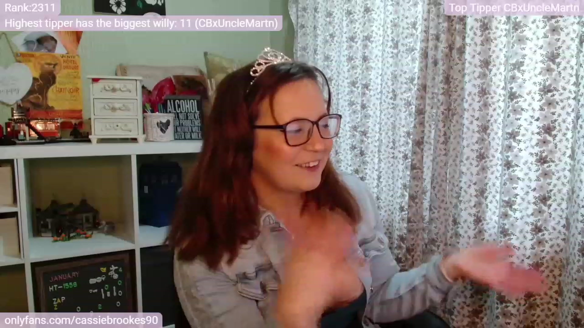 Gallery image thumbnail from CassieBrookes's myfreecams stream on, 01/10/2023, 14:44 image 15 of 20