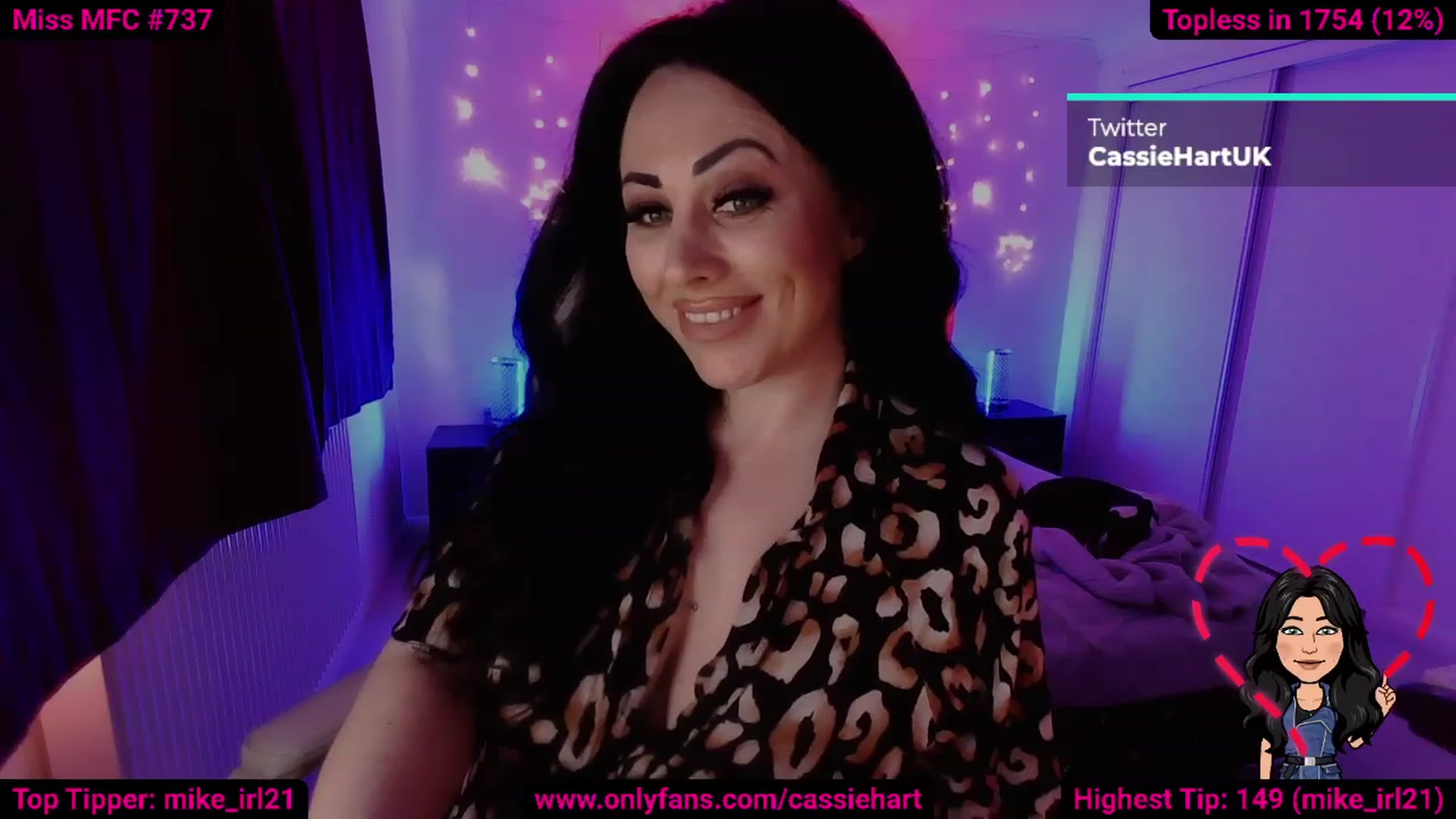 Gallery image thumbnail from Cassie_Hart's myfreecams stream on, 05/01/2023, 14:00 image 2 of 20