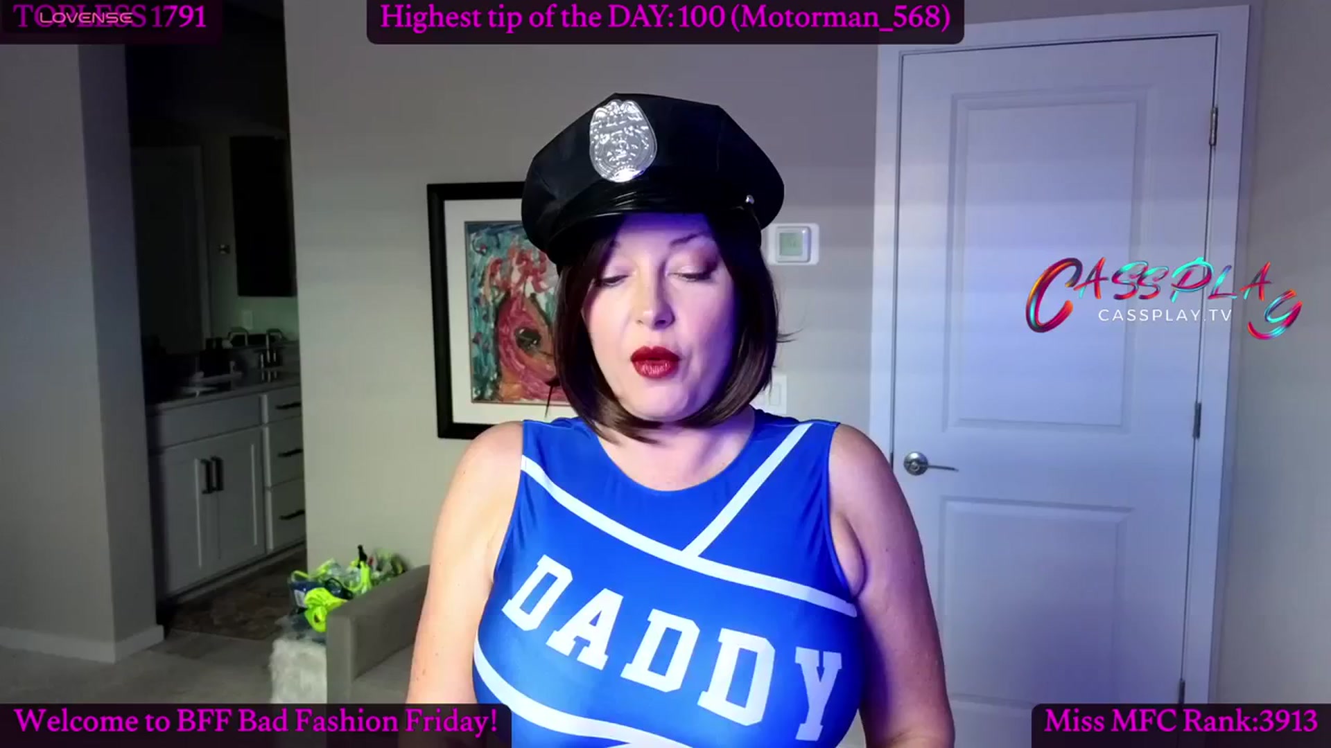 Gallery image thumbnail from Cassplay's myfreecams stream on, 02/02/2024, 18:56 image 3 of 20
