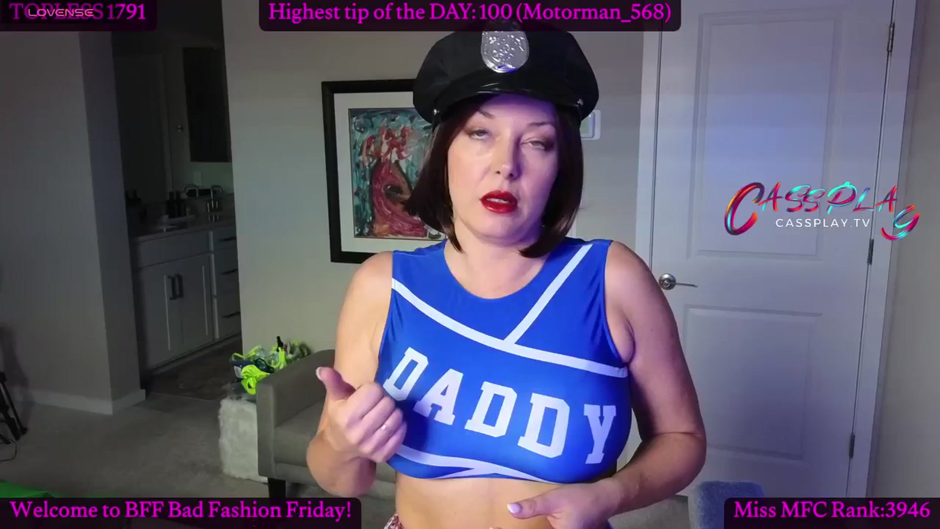 Gallery image thumbnail from Cassplay's myfreecams stream on, 02/02/2024, 18:56 image 8 of 20