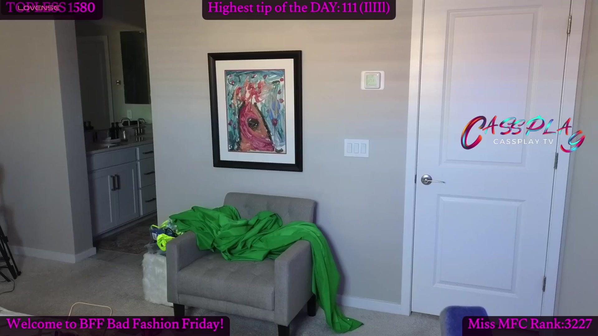 Gallery image thumbnail from Cassplay's myfreecams stream on, 02/02/2024, 18:56 image 18 of 20