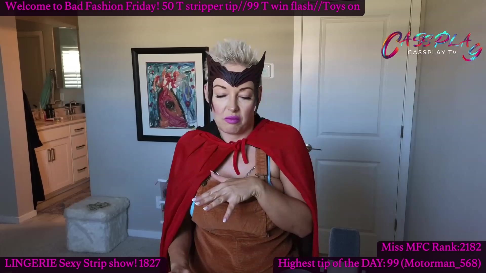 Gallery image thumbnail from Cassplay's myfreecams stream on, 02/16/2024, 19:19 image 9 of 20