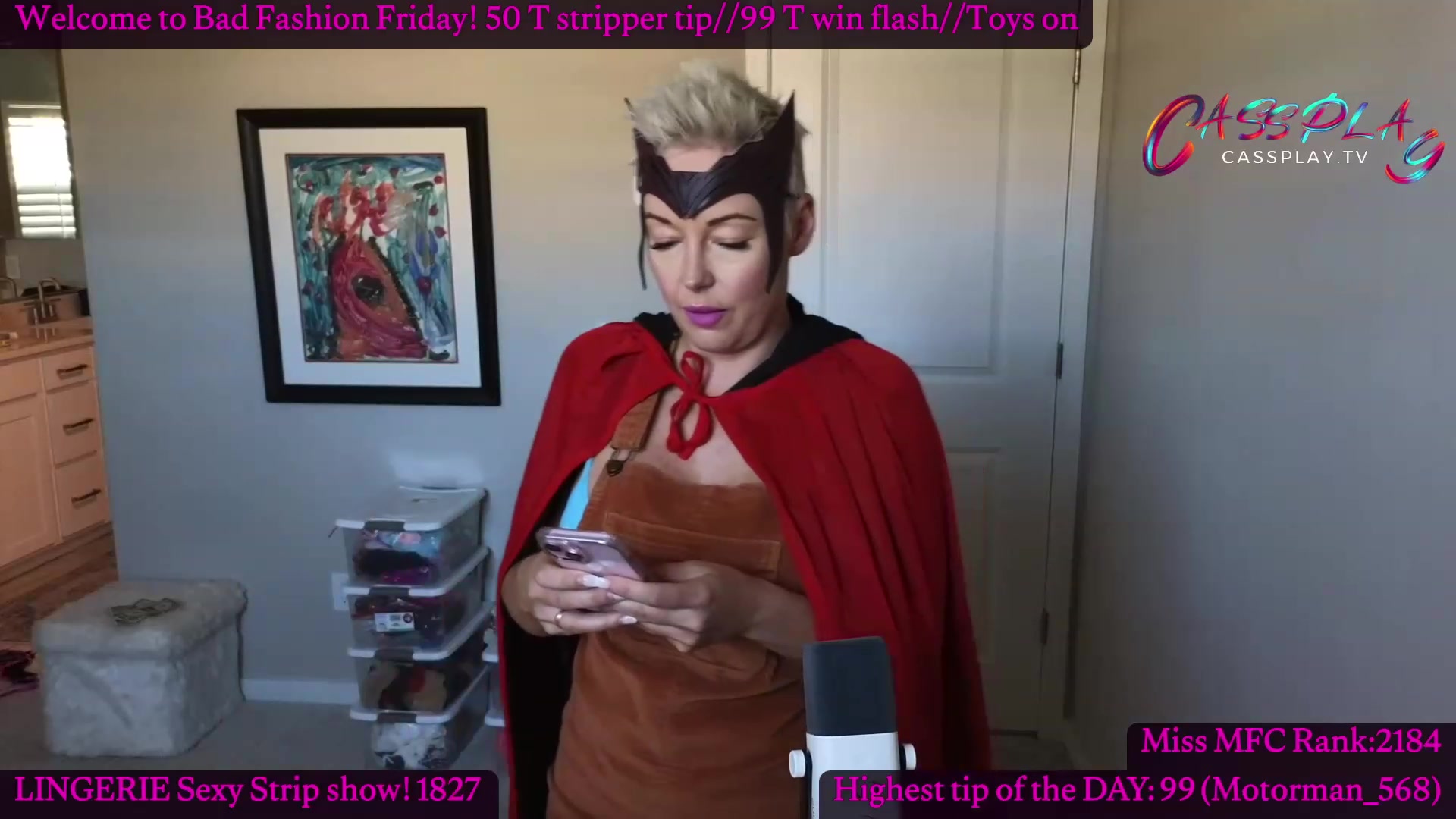 Gallery image thumbnail from Cassplay's myfreecams stream on, 02/16/2024, 19:19 image 17 of 20