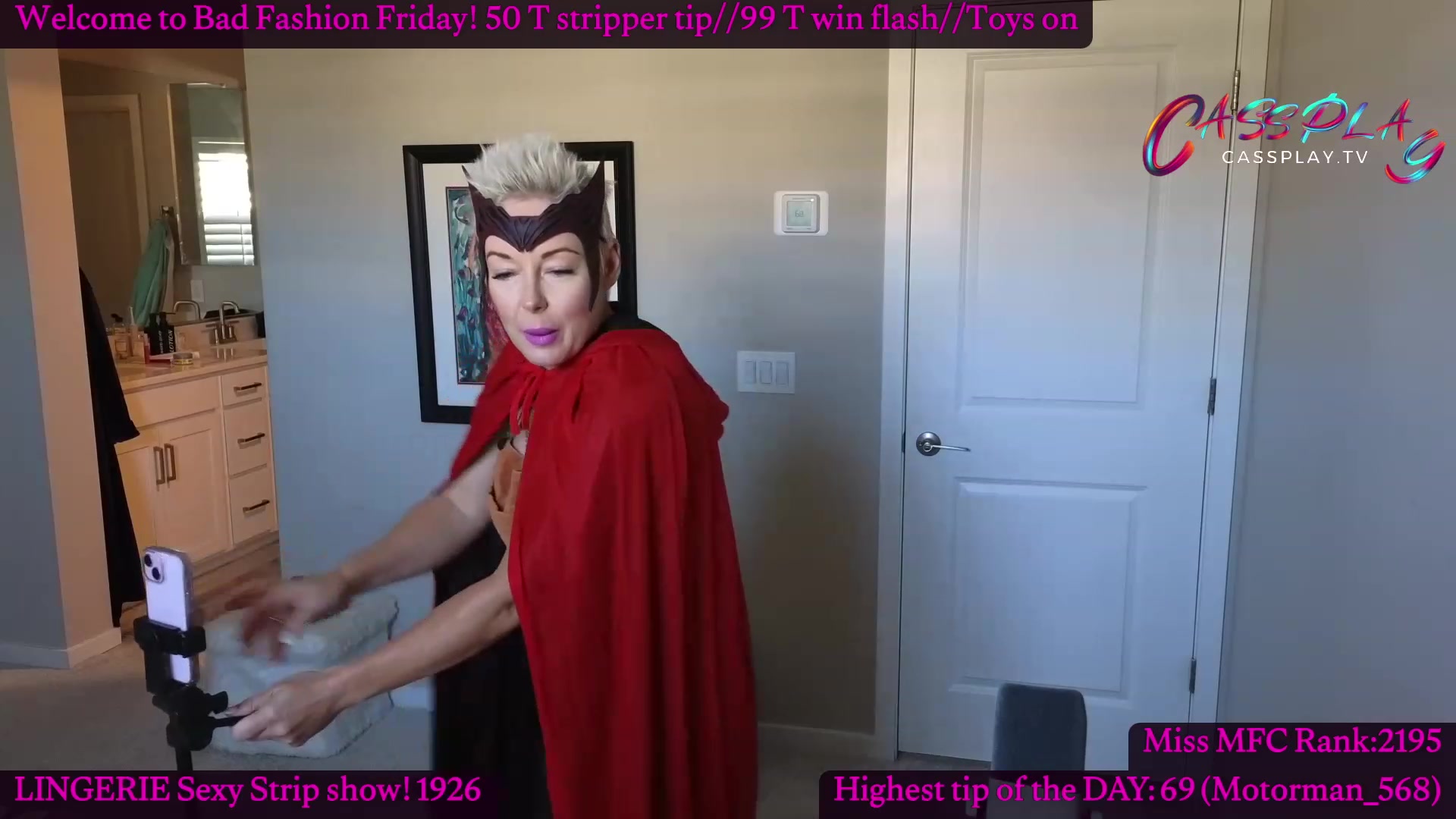 Gallery image thumbnail from Cassplay's myfreecams stream on, 02/16/2024, 19:19 image 4 of 20