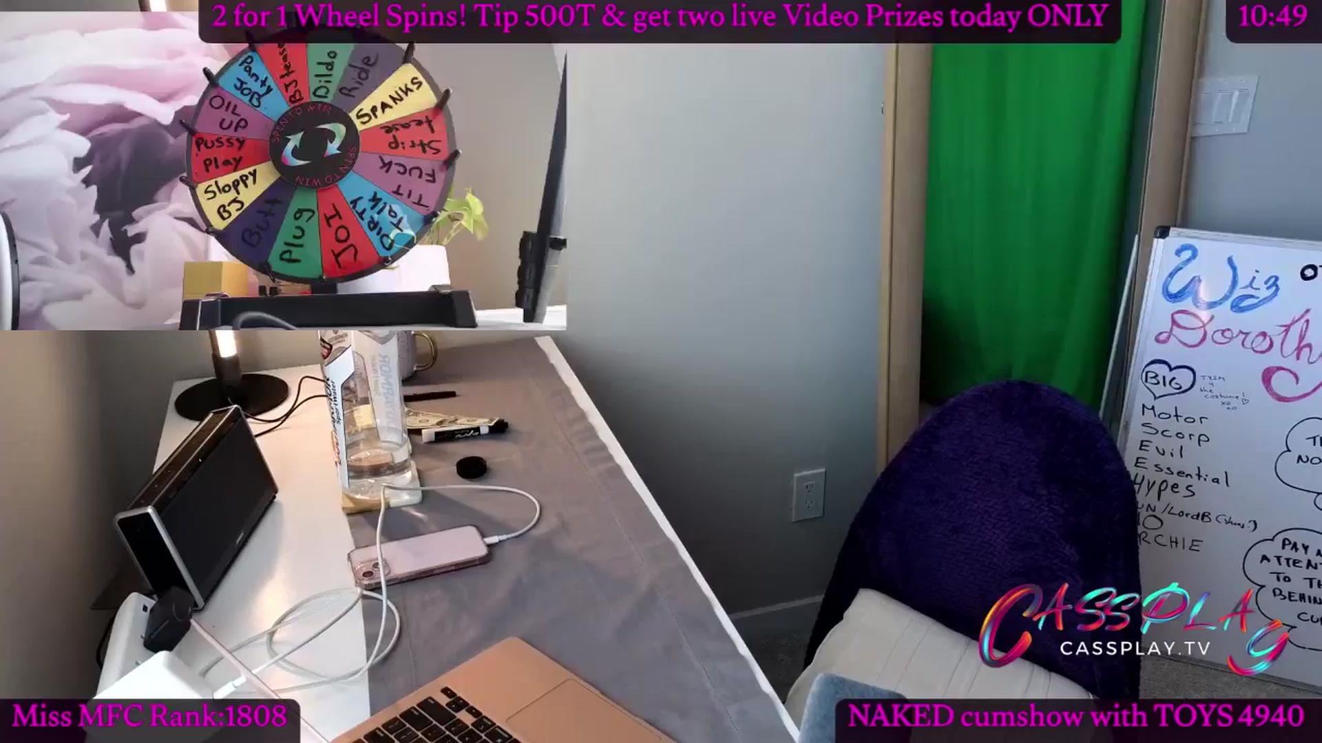 Gallery image thumbnail from Cassplay's myfreecams stream on, 04/29/2024, 21:01 image 17 of 20