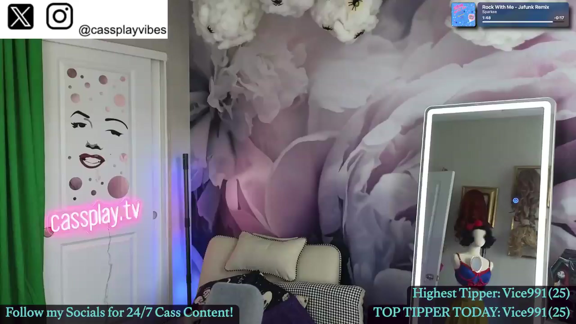 Gallery image thumbnail from Cassplay's myfreecams stream on, 05/03/2026, 15:51 image 6 of 20