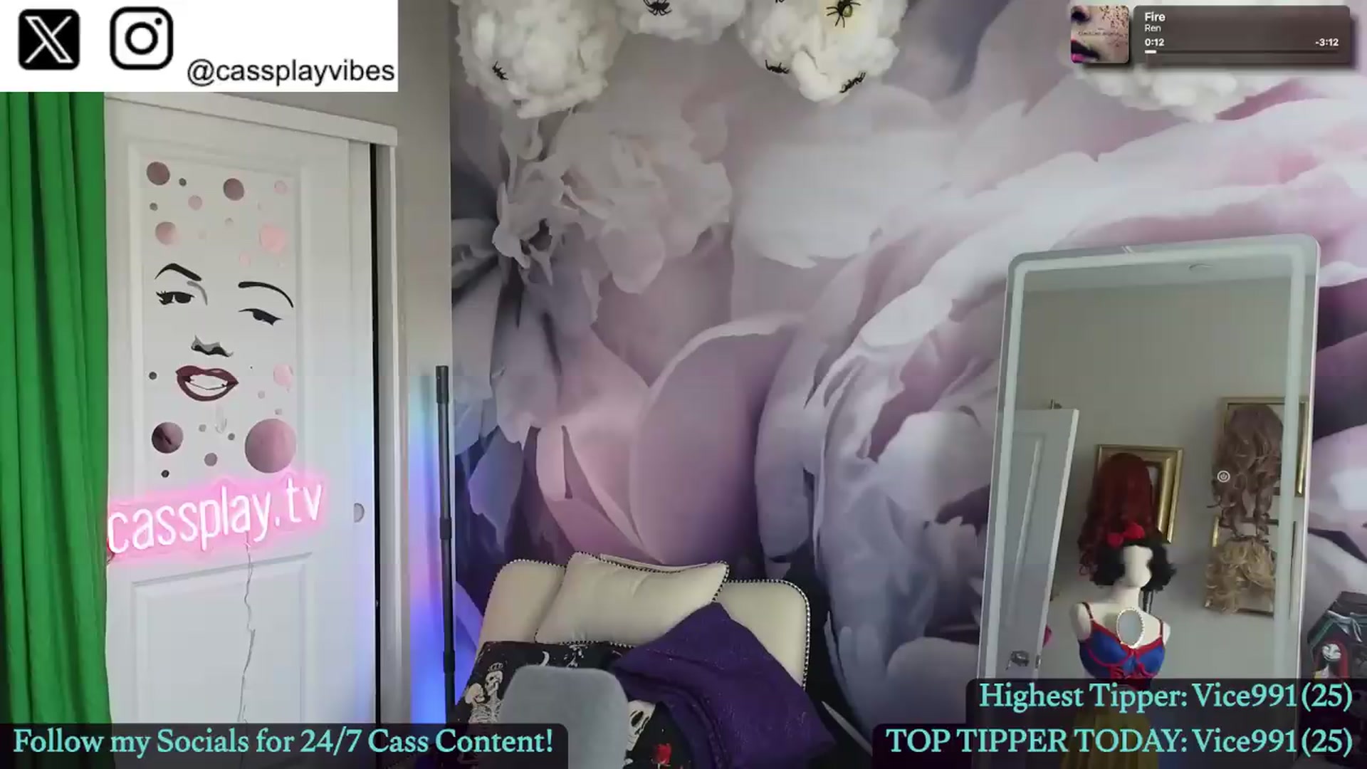 Gallery image thumbnail from Cassplay's myfreecams stream on, 05/03/2026, 18:24 image 1 of 20