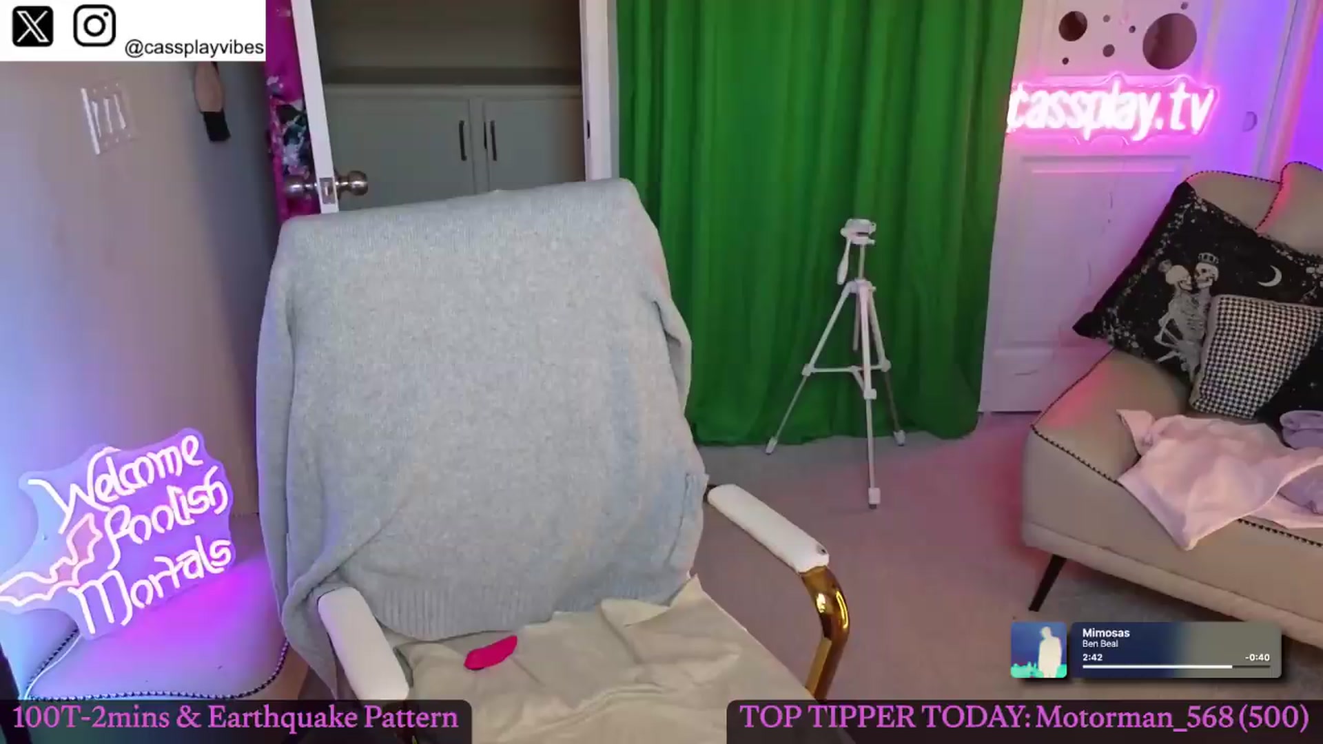 Gallery image thumbnail from Cassplay's myfreecams stream on, 06/13/2026, 14:27 image 10 of 20