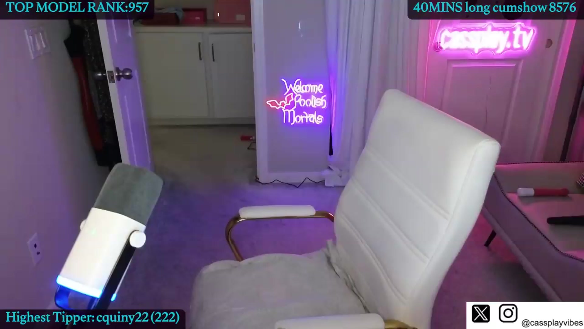 Gallery image thumbnail from Cassplay's myfreecams stream on, 07/04/2026, 16:39 image 11 of 20