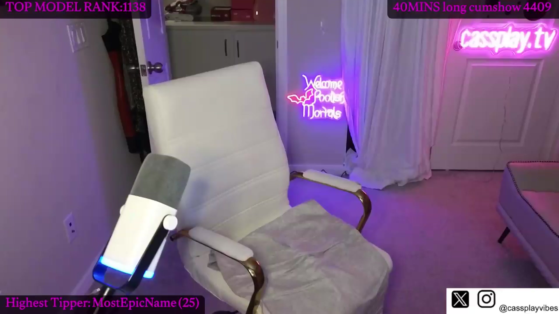 Gallery image thumbnail from Cassplay's myfreecams stream on, 07/05/2026, 15:52 image 9 of 20