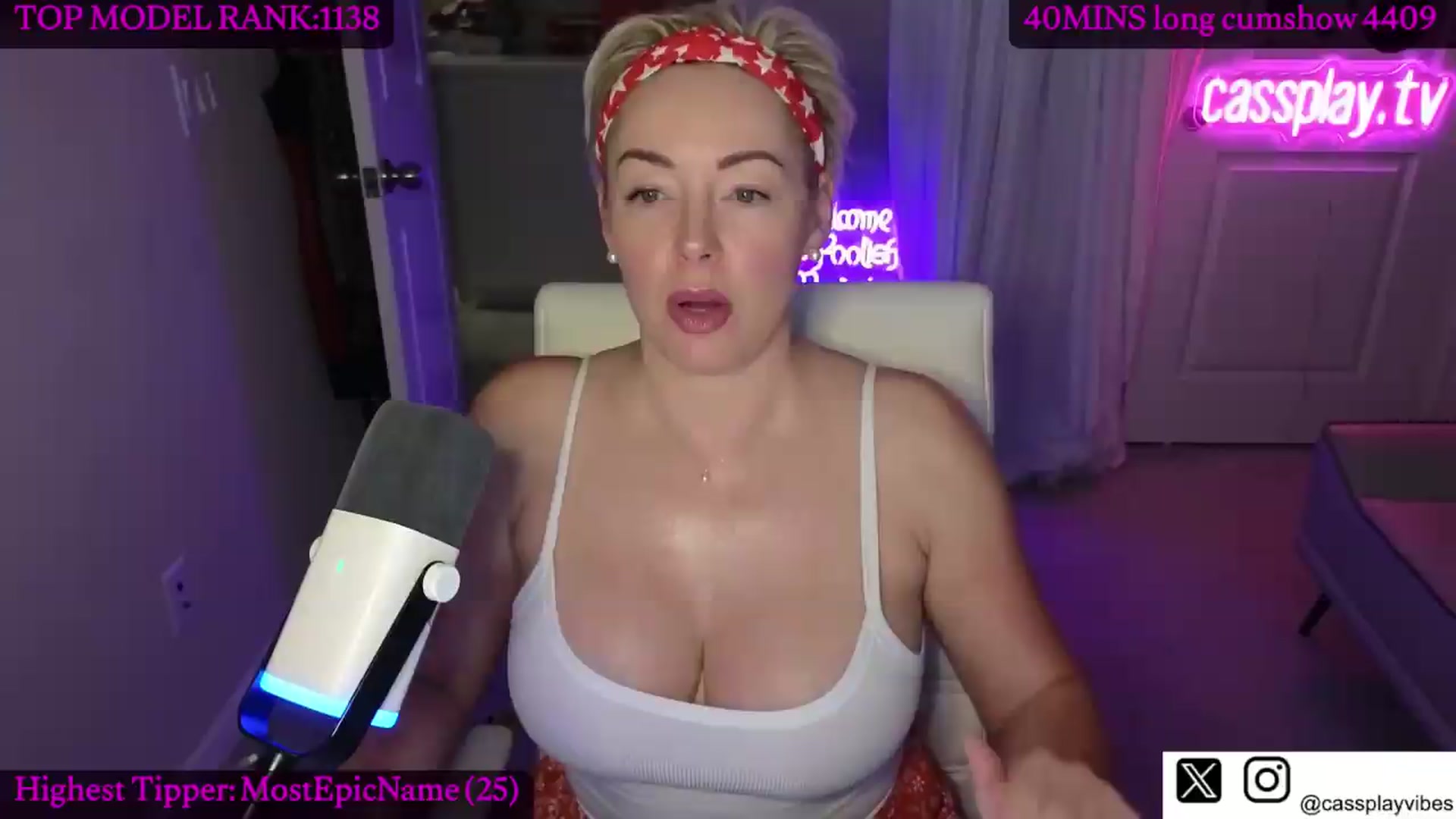 Gallery image thumbnail from Cassplay's myfreecams stream on, 07/05/2026, 15:52 image 8 of 20