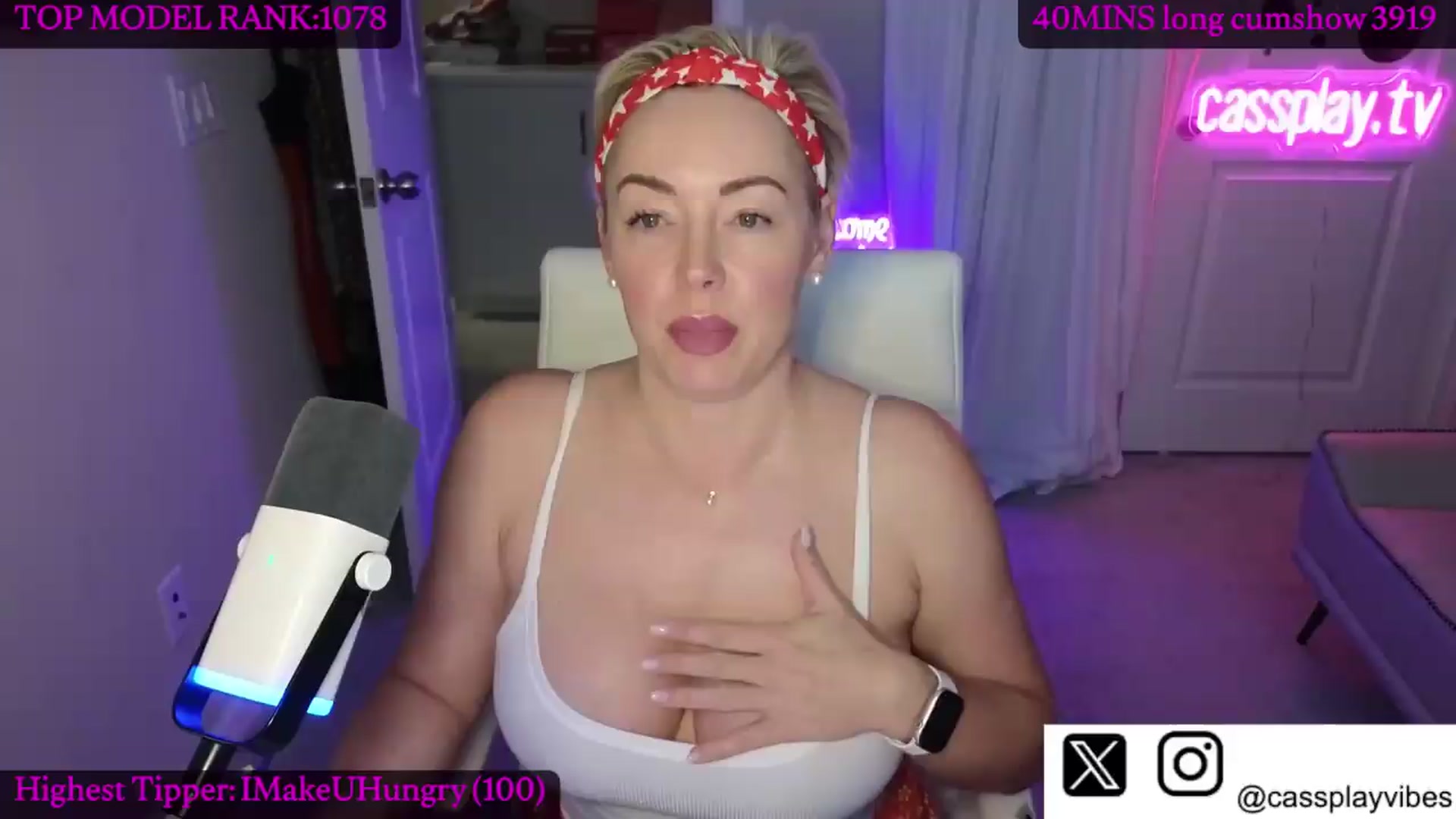 Gallery image thumbnail from Cassplay's myfreecams stream on, 07/05/2026, 18:44 image 14 of 20