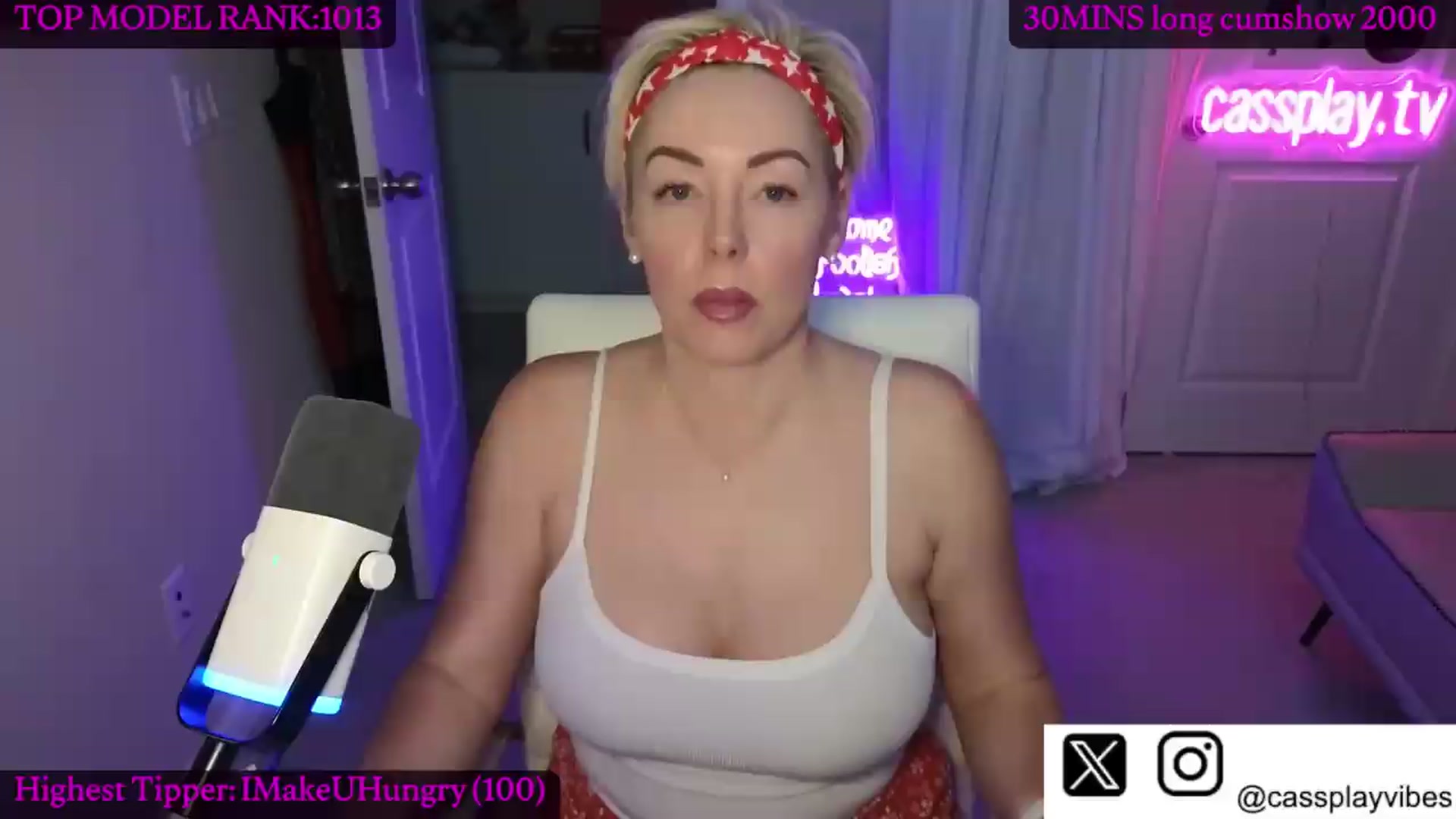 Gallery image thumbnail from Cassplay's myfreecams stream on, 07/05/2026, 20:54 image 2 of 20