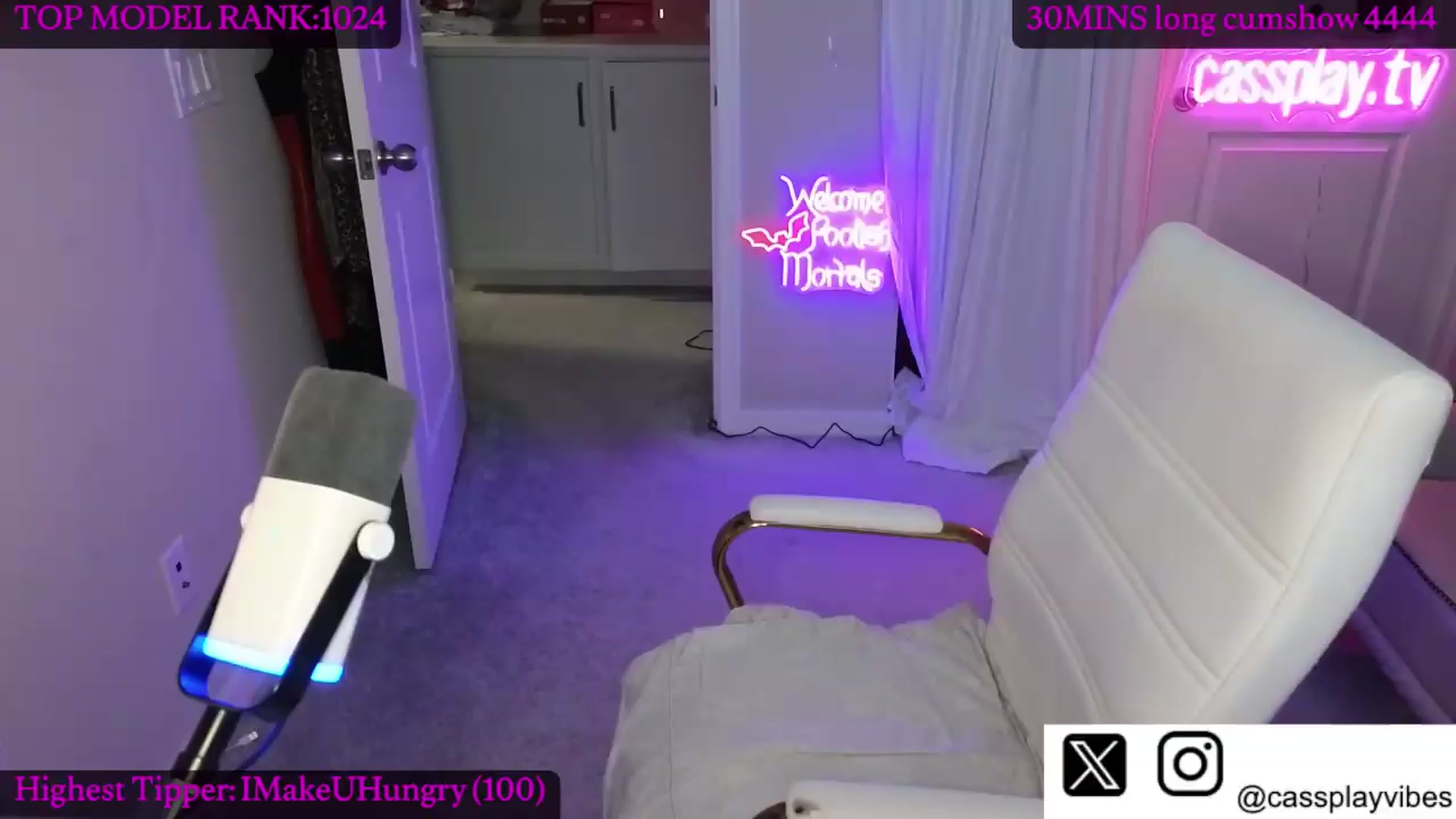 Gallery image thumbnail from Cassplay's myfreecams stream on, 07/05/2026, 20:54 image 12 of 20
