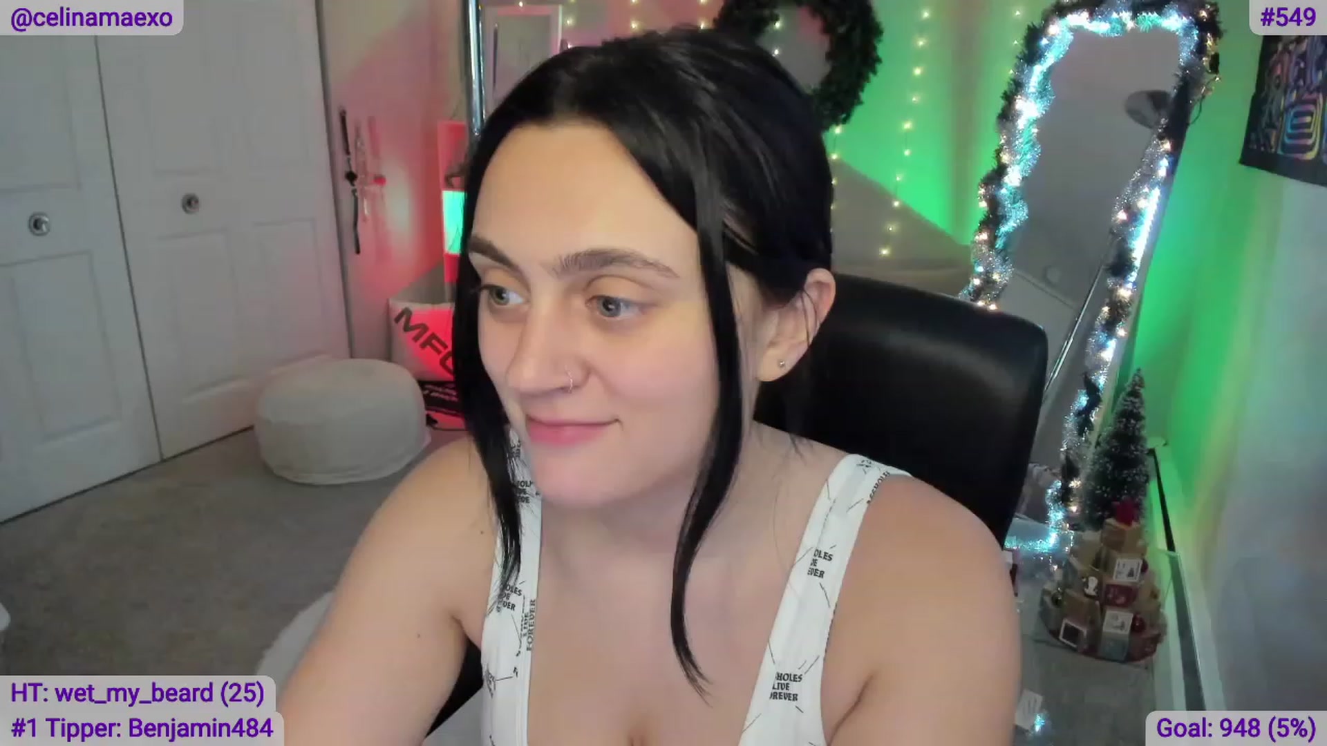 Gallery image thumbnail from Celinamaexo's myfreecams stream on, 12/11/2022, 17:19 image 10 of 20