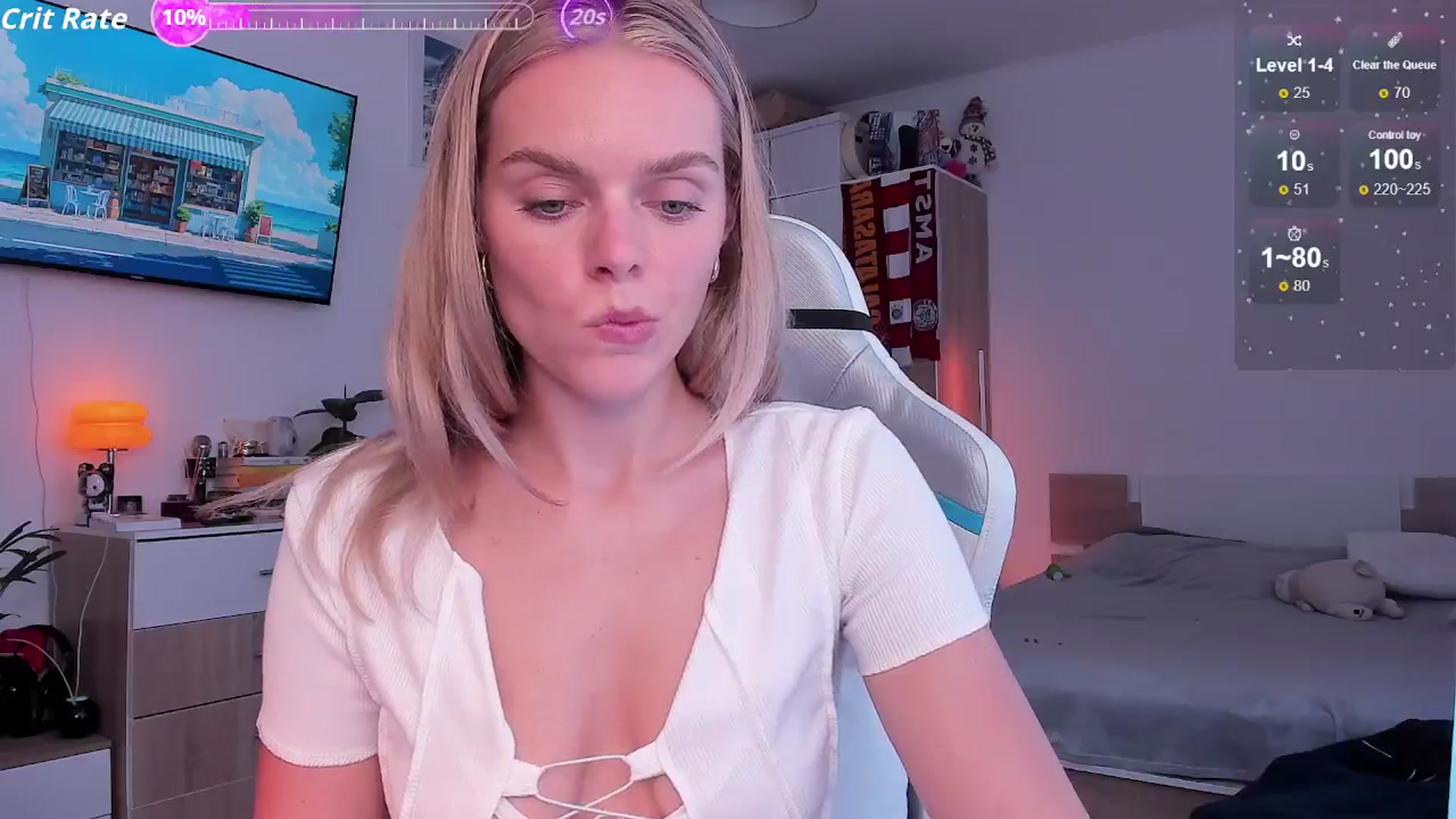 Gallery image thumbnail from CharliXSweet's myfreecams stream on, 08/15/2025, 14:12 image 8 of 20