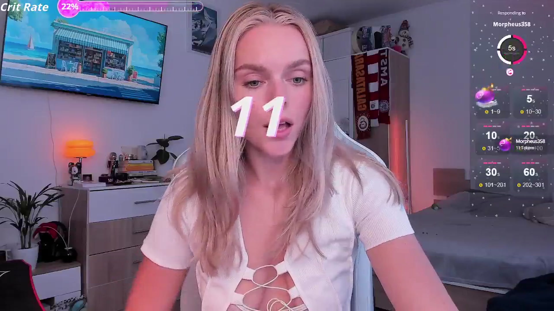 Gallery image thumbnail from CharliXSweet's myfreecams stream on, 08/15/2025, 14:12 image 14 of 20