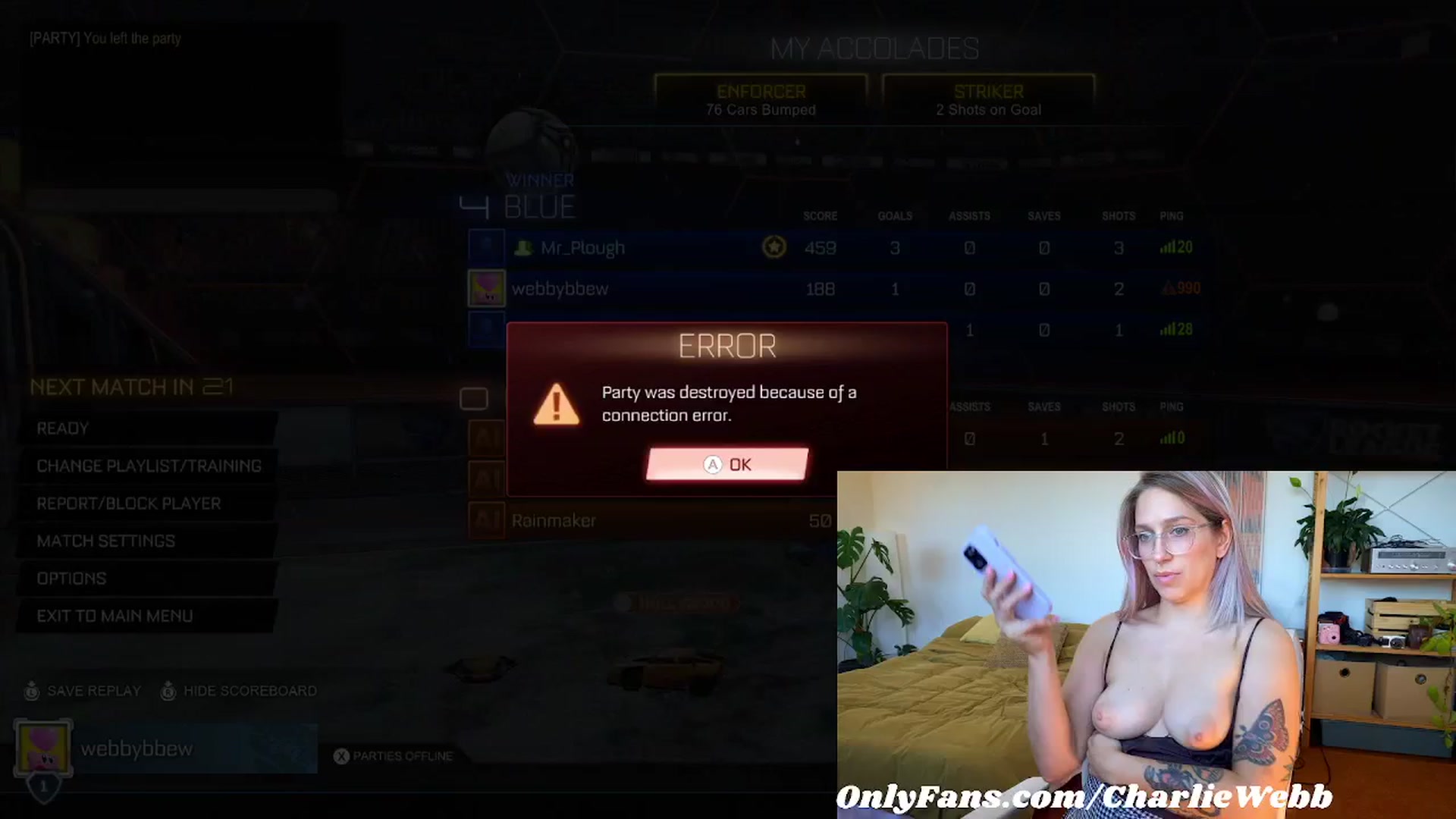 Gallery image thumbnail from CharlieWebb's myfreecams stream on, 04/21/2024, 06:42 image 5 of 20