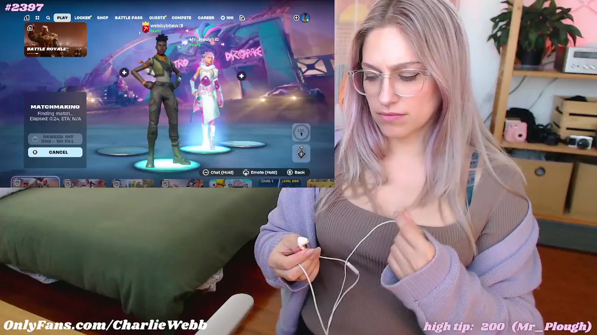 Gallery image thumbnail from CharlieWebb's myfreecams stream on, 05/26/2024, 05:48 image 5 of 20