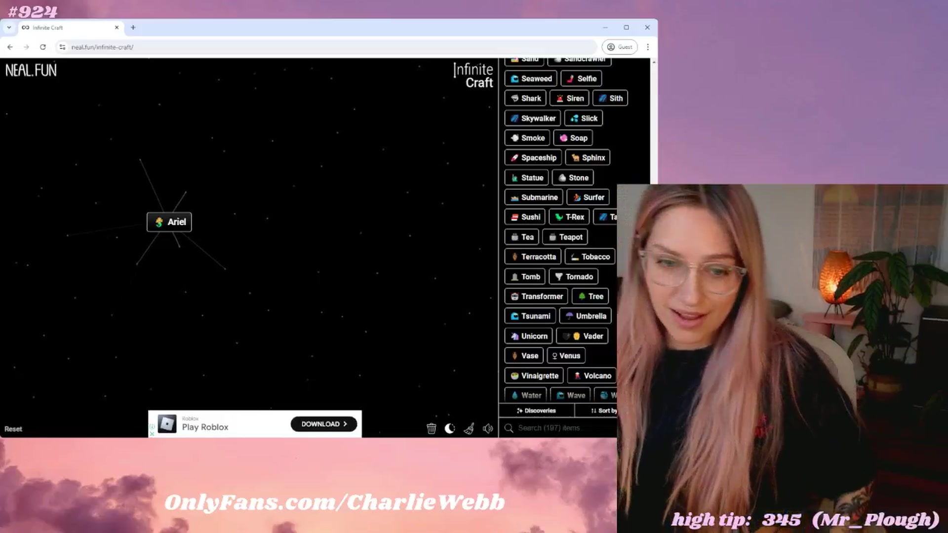 Gallery image thumbnail from CharlieWebb's myfreecams stream on, 08/25/2024, 08:59 image 5 of 20