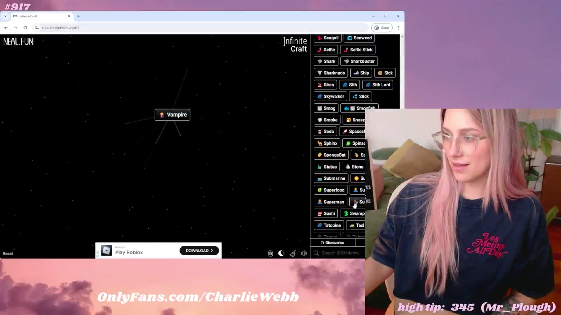 Gallery image thumbnail from CharlieWebb's myfreecams stream on, 08/25/2024, 08:59 image 12 of 20