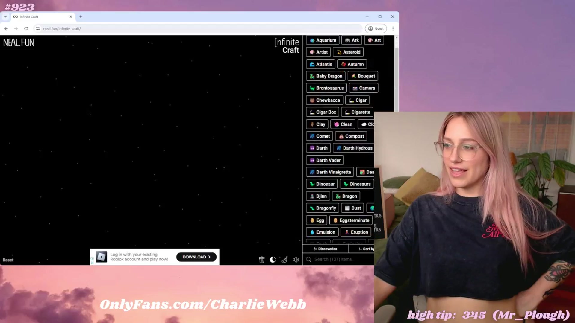 Gallery image thumbnail from CharlieWebb's myfreecams stream on, 08/25/2024, 08:59 image 4 of 20
