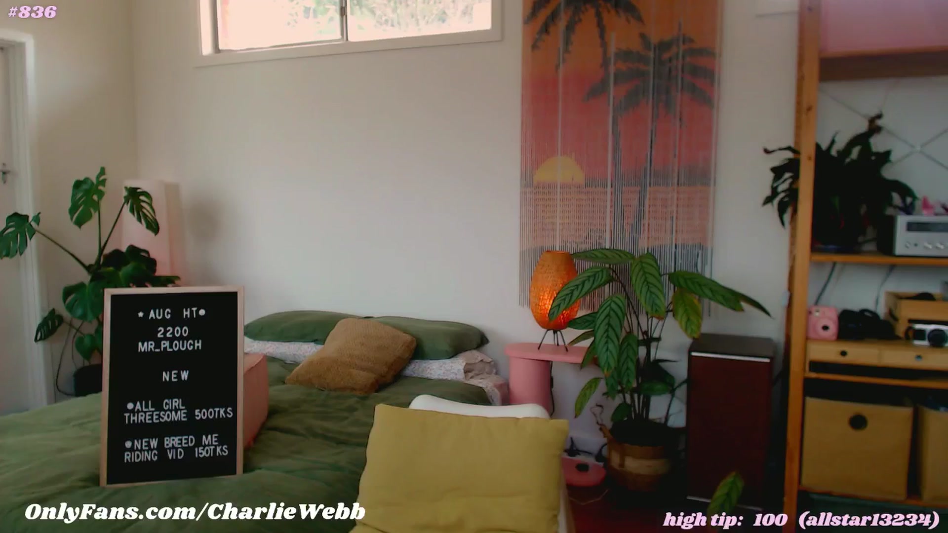 Gallery image thumbnail from CharlieWebb's myfreecams stream on, 08/26/2024, 04:09 image 6 of 20