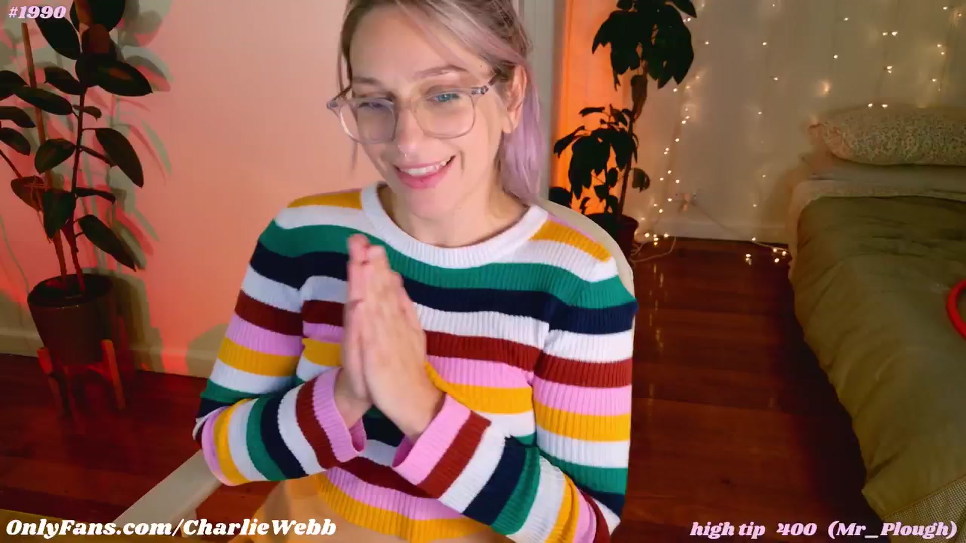 Gallery image thumbnail from CharlieWebb's myfreecams stream on, 05/13/2025, 09:43 image 15 of 20
