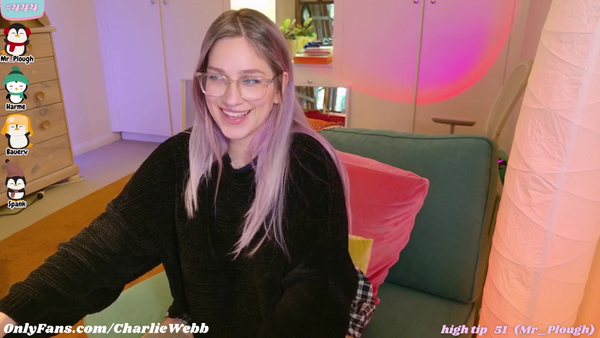 Gallery image thumbnail from CharlieWebb's myfreecams stream on, 08/05/2025, 05:54 image 19 of 20