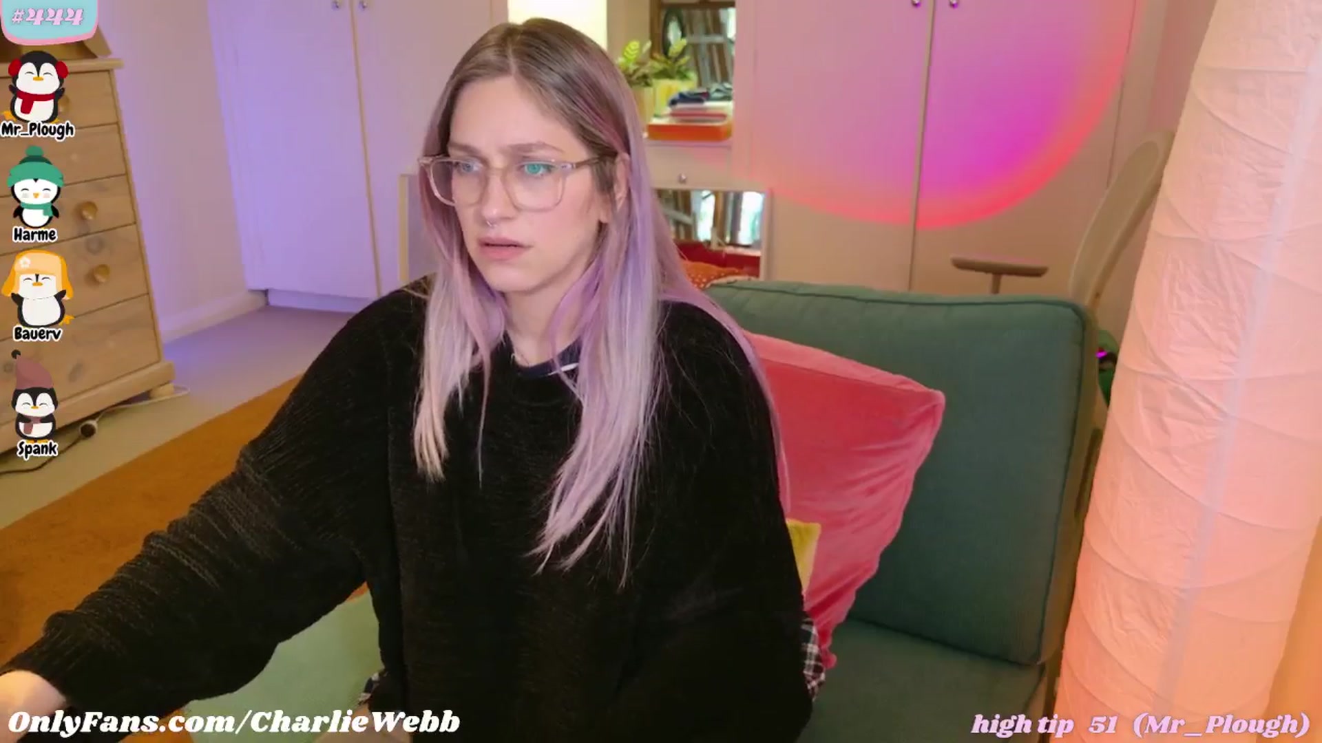 Gallery image thumbnail from CharlieWebb's myfreecams stream on, 08/05/2025, 05:54 image 20 of 20