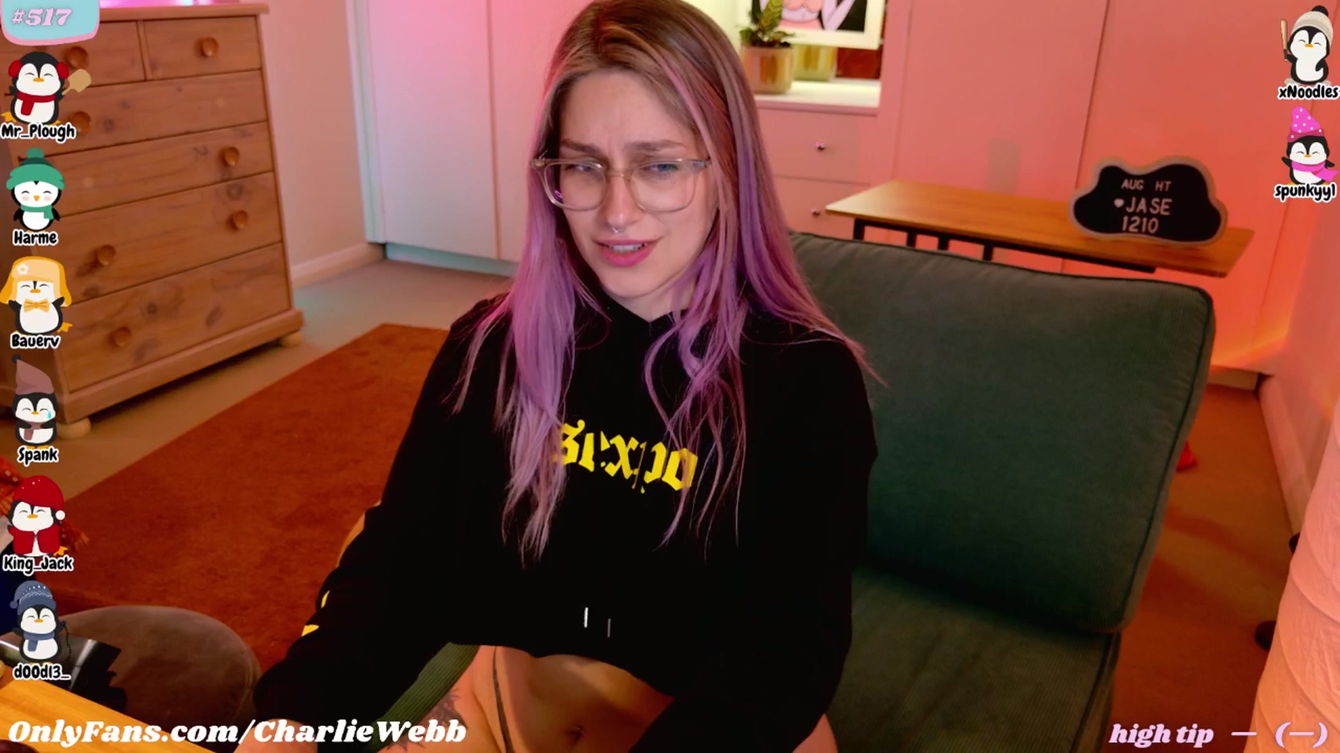 Gallery image thumbnail from CharlieWebb's myfreecams stream on, 08/19/2025, 10:13 image 1 of 20