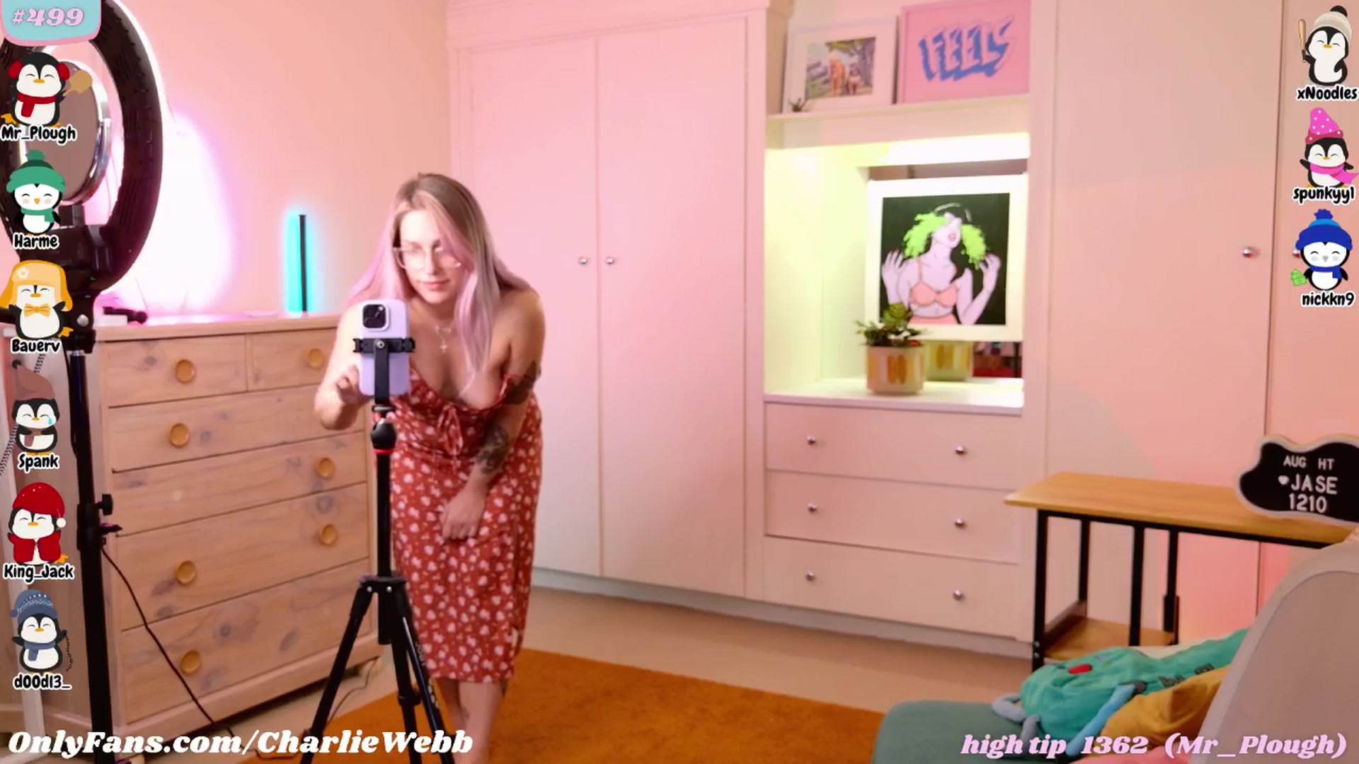 Gallery image thumbnail from CharlieWebb's myfreecams stream on, 08/21/2025, 10:02 image 5 of 20