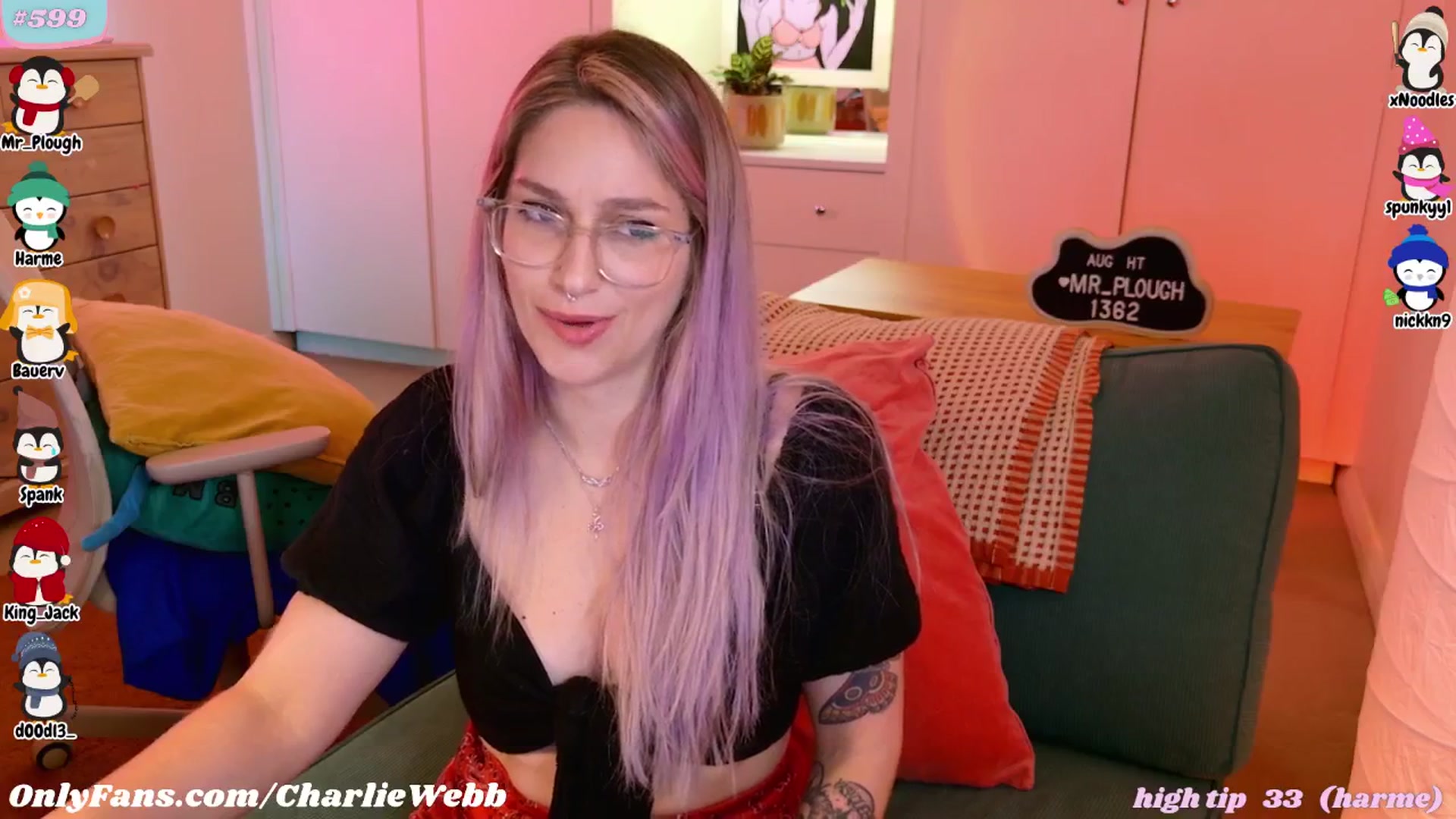 Gallery image thumbnail from CharlieWebb's myfreecams stream on, 08/25/2025, 02:26 image 19 of 20