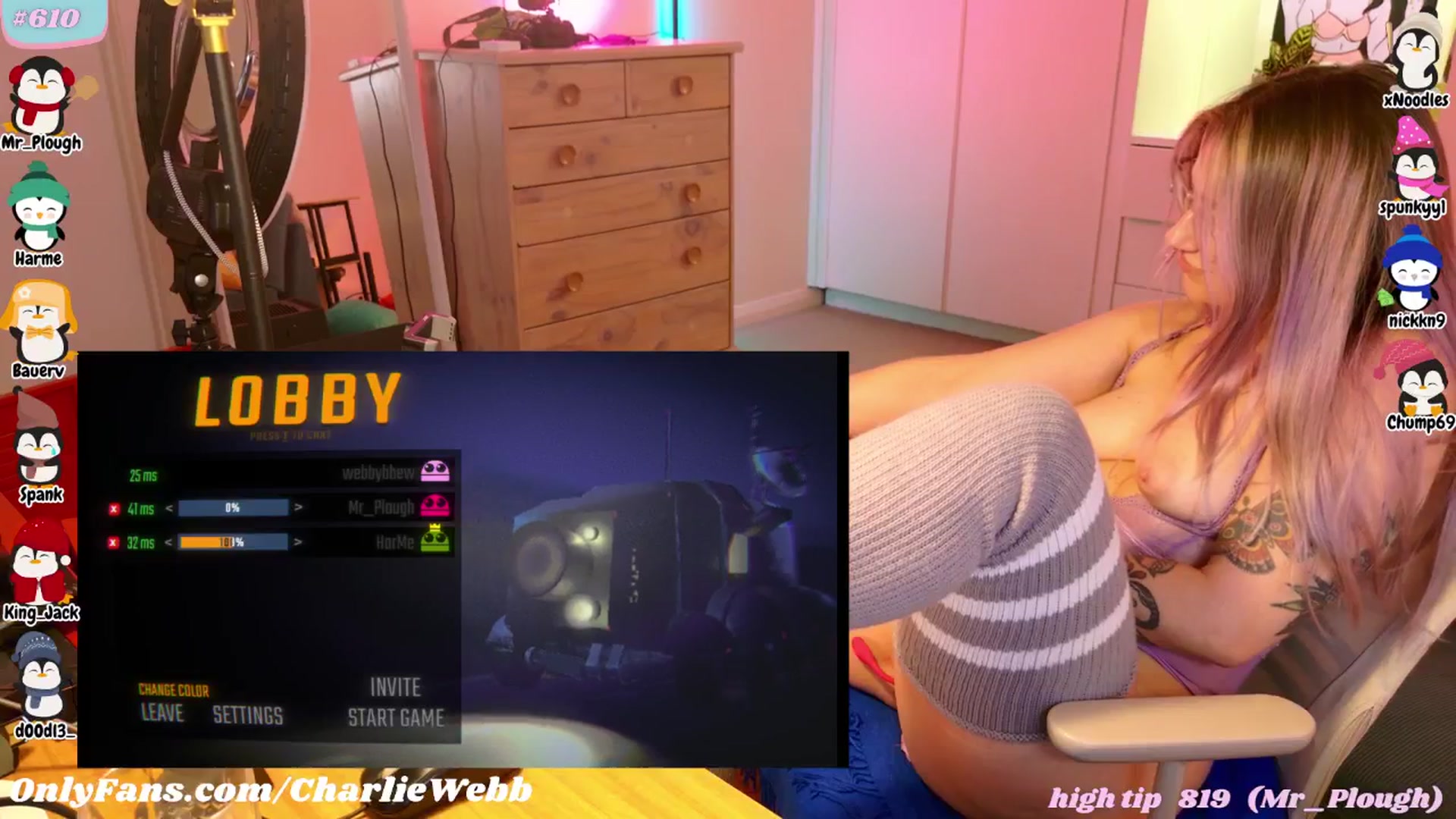 Gallery image thumbnail from CharlieWebb's myfreecams stream on, 08/31/2025, 09:34 image 4 of 20