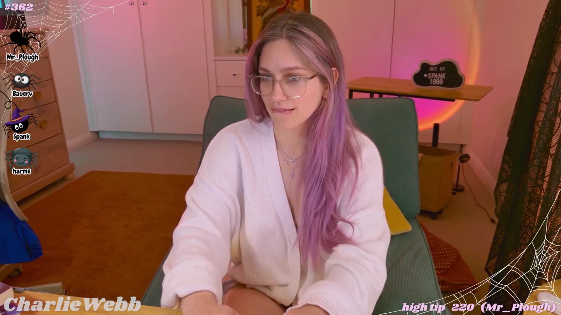 Gallery image thumbnail from CharlieWebb's myfreecams stream on, 10/06/2025, 03:33 image 15 of 20