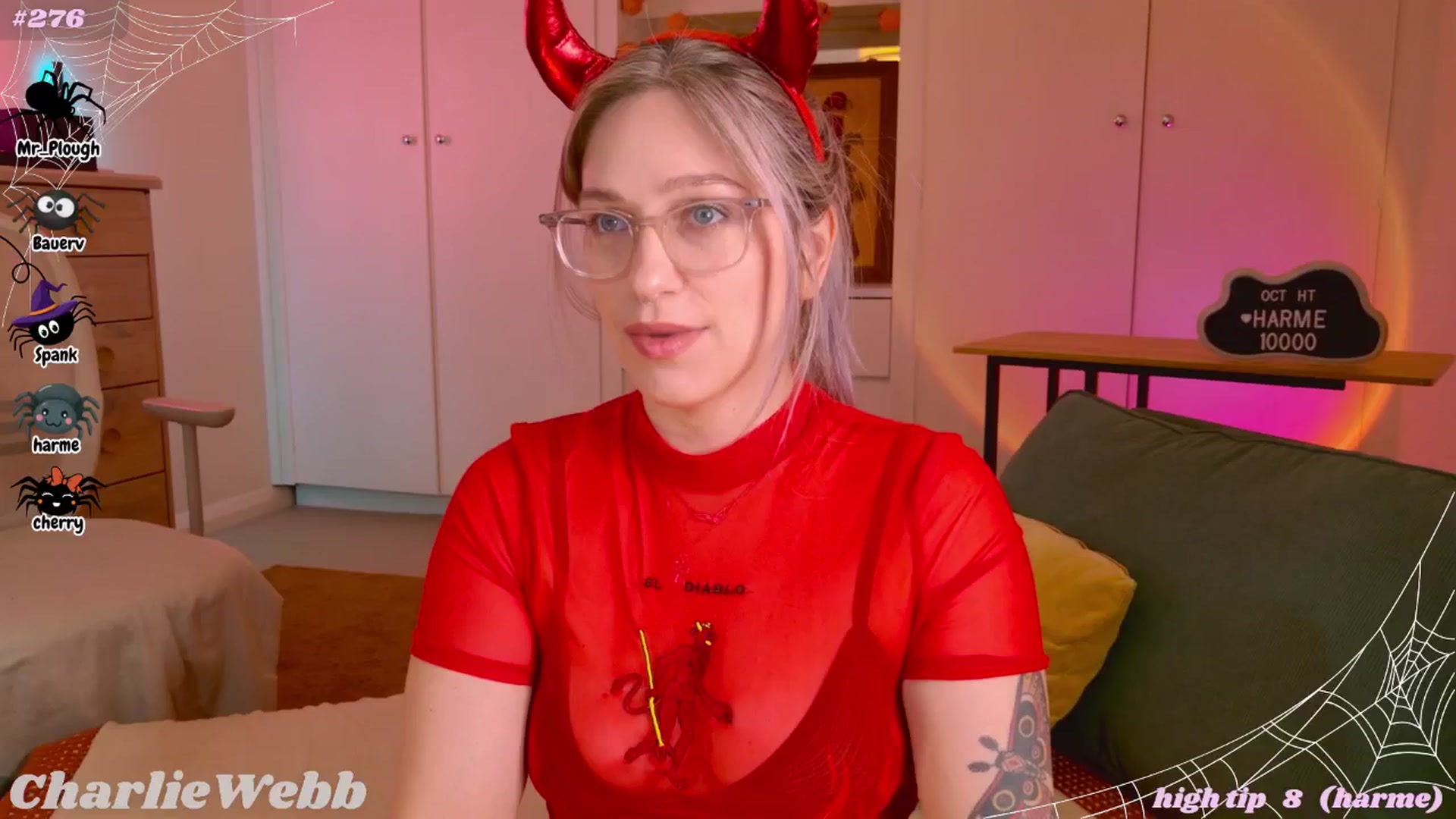 Gallery image thumbnail from CharlieWebb's myfreecams stream on, 10/13/2025, 02:33 image 6 of 20