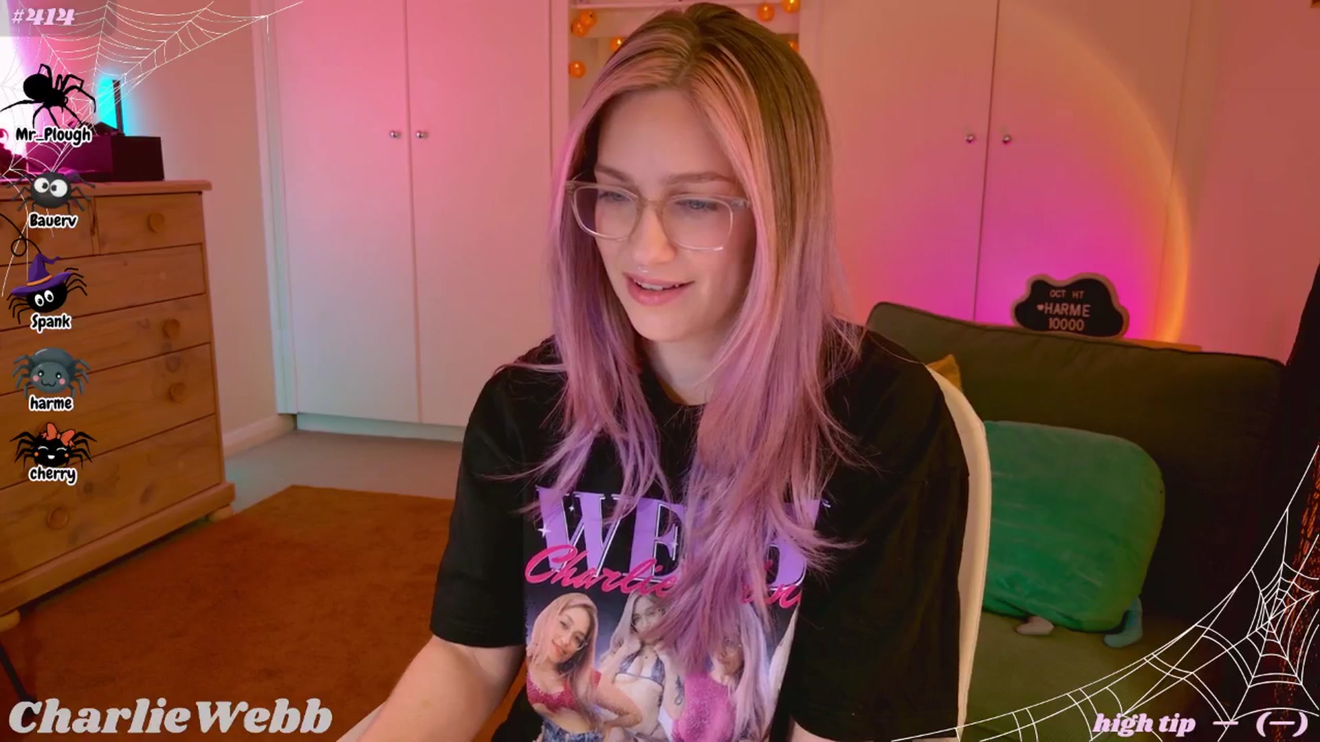 Gallery image thumbnail from CharlieWebb's myfreecams stream on, 10/19/2025, 07:47 image 3 of 20