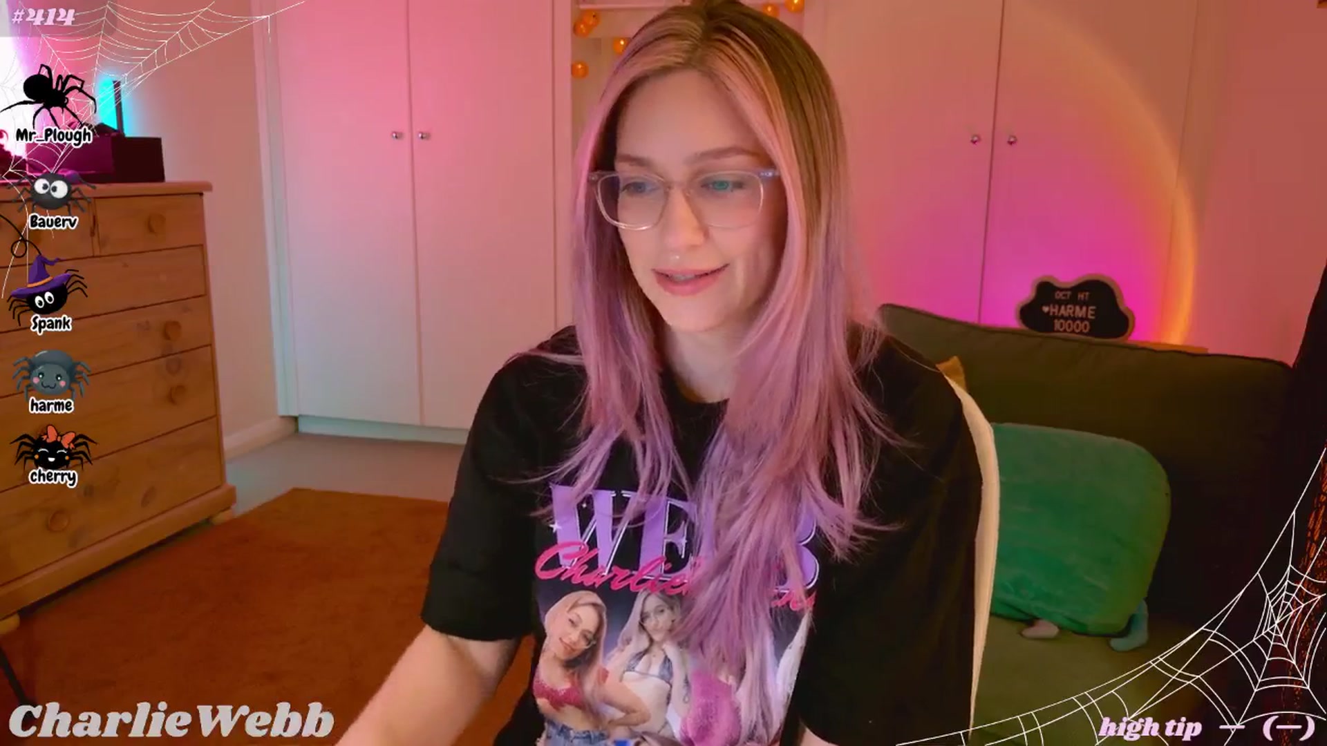 Gallery image thumbnail from CharlieWebb's myfreecams stream on, 10/19/2025, 07:47 image 2 of 20