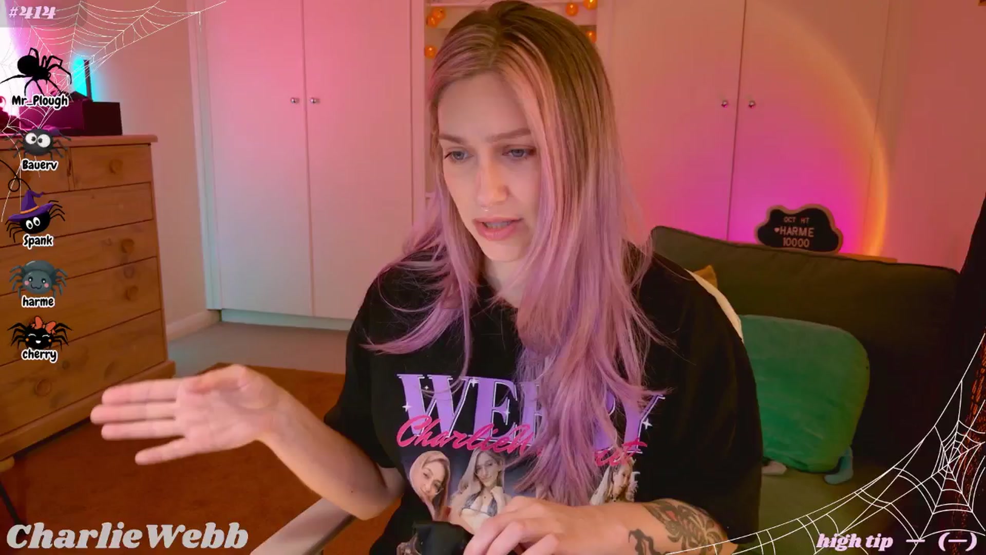 Gallery image thumbnail from CharlieWebb's myfreecams stream on, 10/19/2025, 07:47 image 1 of 20