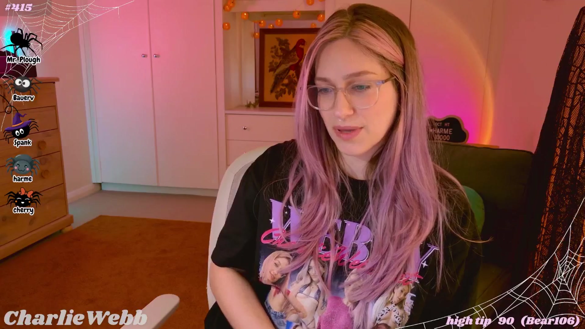 Gallery image thumbnail from CharlieWebb's myfreecams stream on, 10/19/2025, 08:13 image 15 of 20