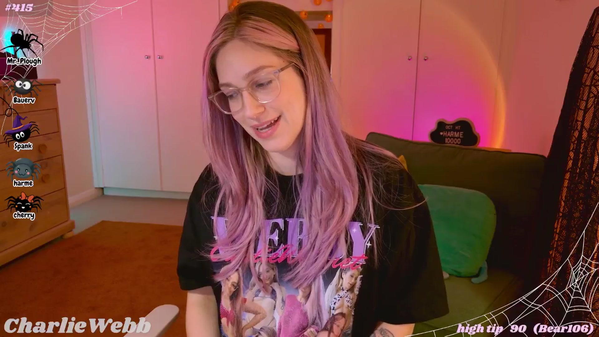 Gallery image thumbnail from CharlieWebb's myfreecams stream on, 10/19/2025, 08:13 image 14 of 20