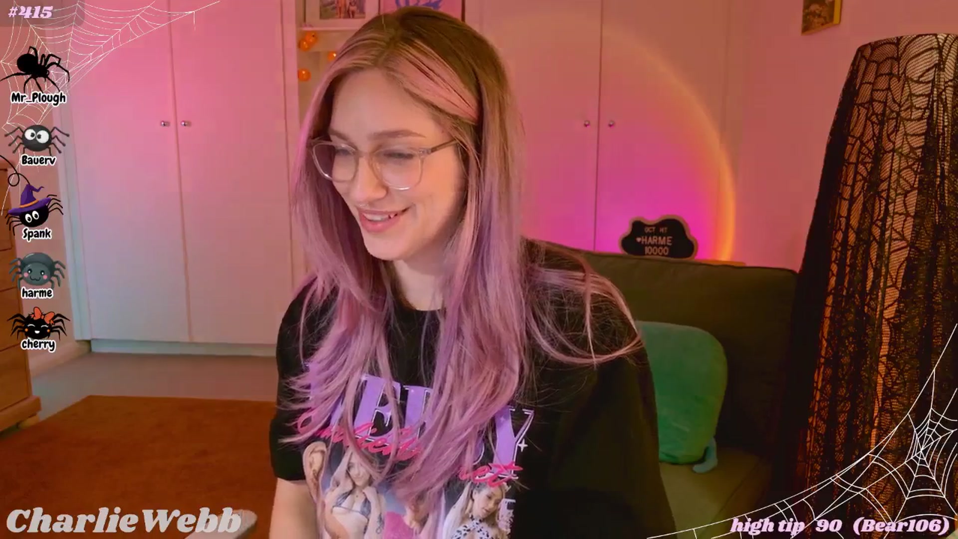 Gallery image thumbnail from CharlieWebb's myfreecams stream on, 10/19/2025, 08:13 image 10 of 20