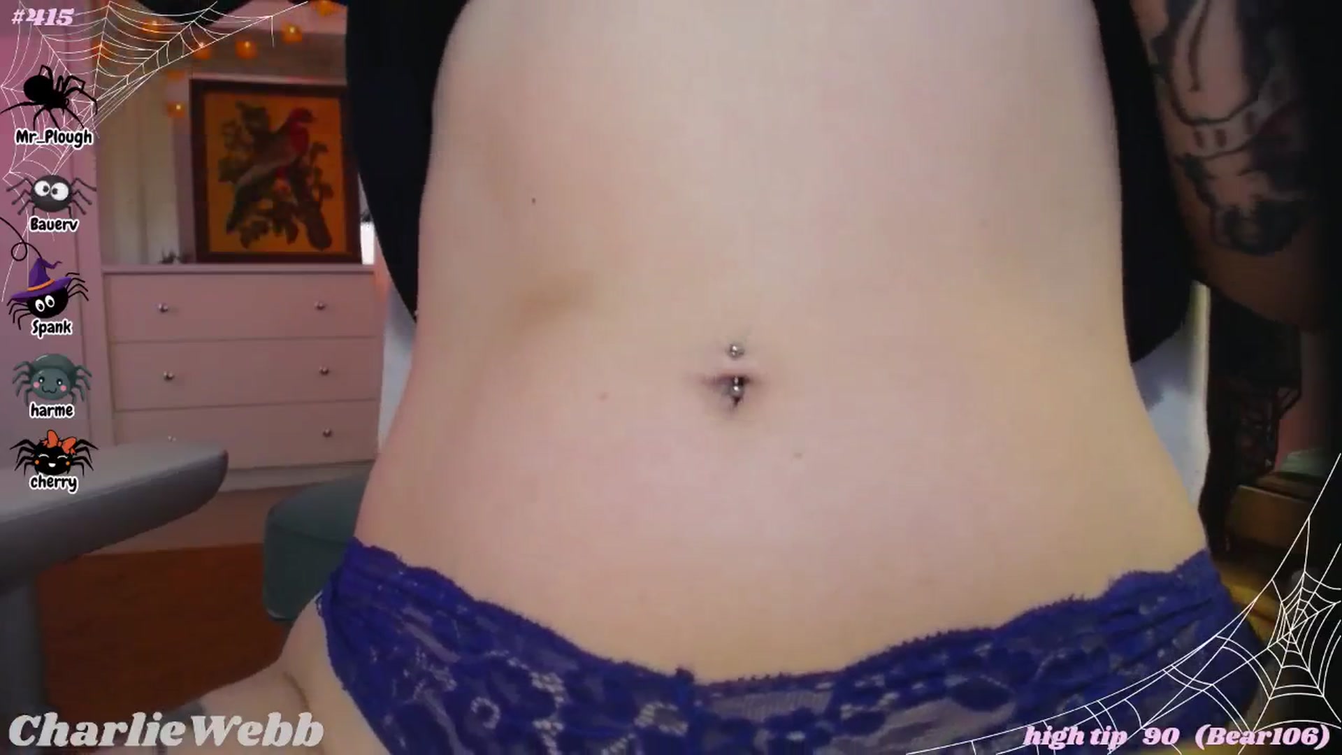 Gallery image thumbnail from CharlieWebb's myfreecams stream on, 10/19/2025, 08:13 image 18 of 20