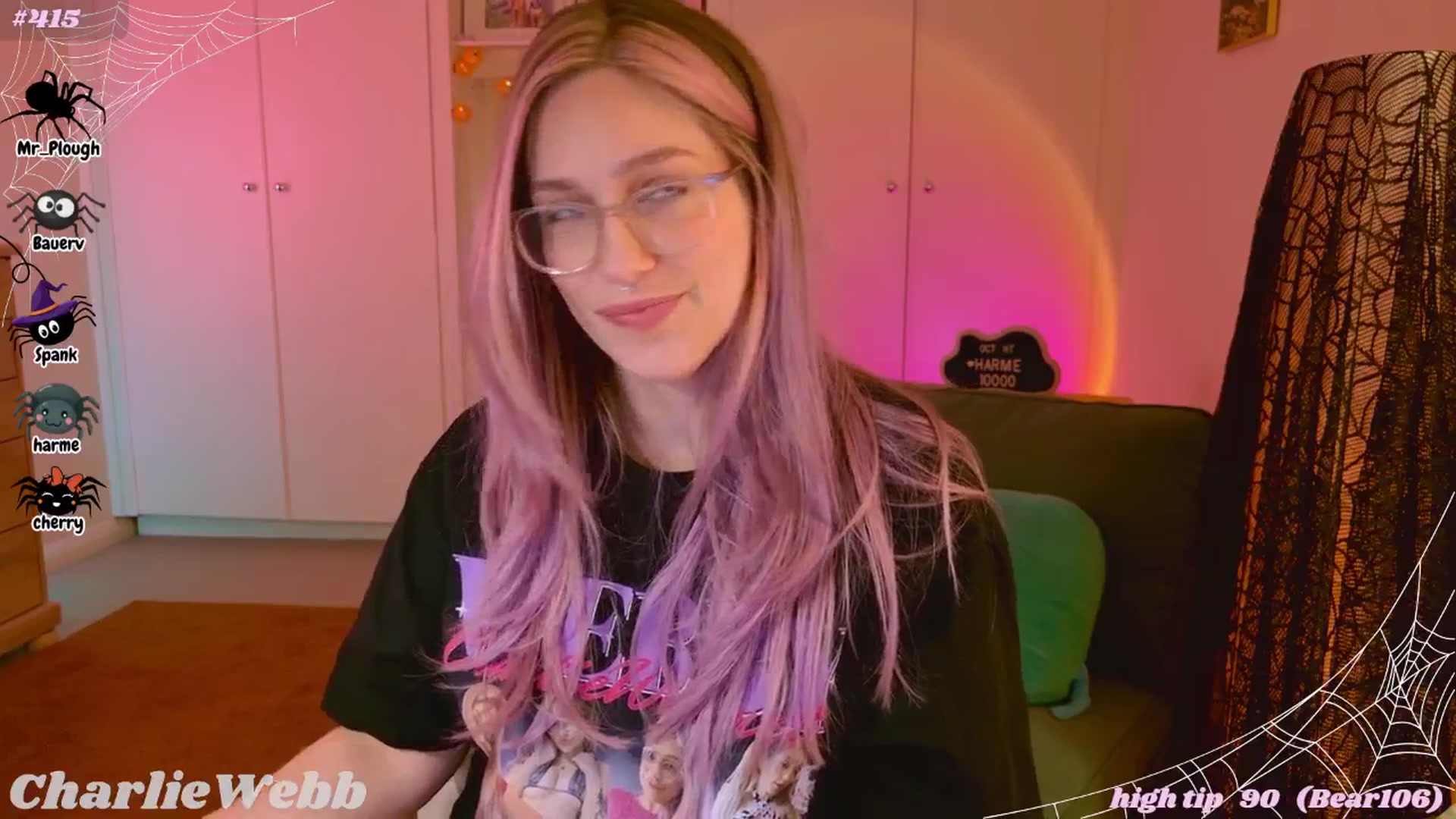 Gallery image thumbnail from CharlieWebb's myfreecams stream on, 10/19/2025, 08:13 image 9 of 20