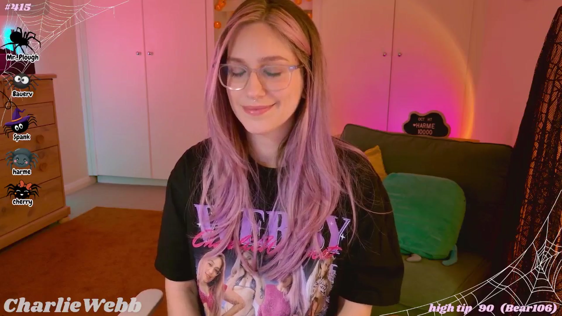 Gallery image thumbnail from CharlieWebb's myfreecams stream on, 10/19/2025, 08:13 image 16 of 20