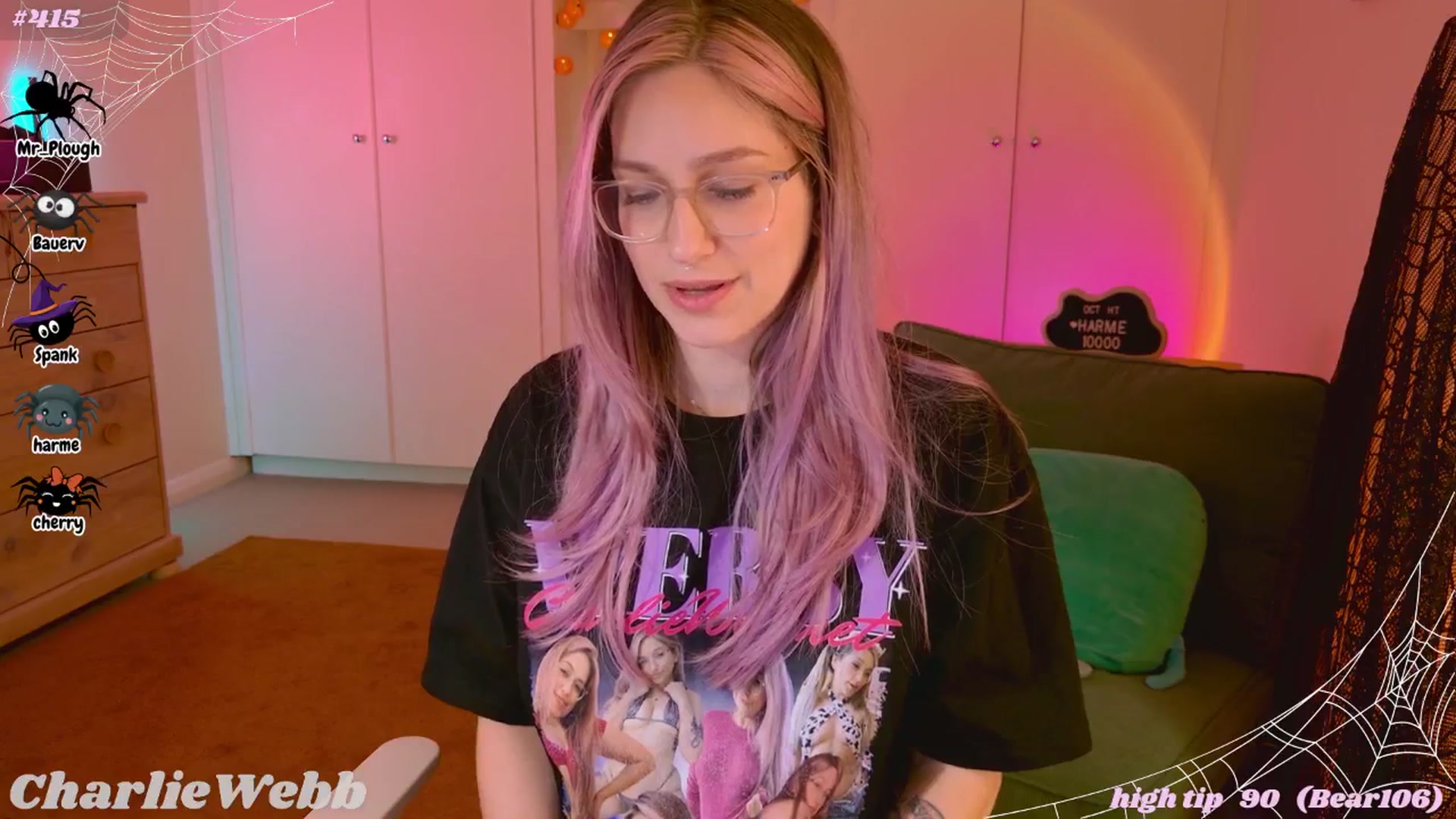 Gallery image thumbnail from CharlieWebb's myfreecams stream on, 10/19/2025, 08:13 image 13 of 20
