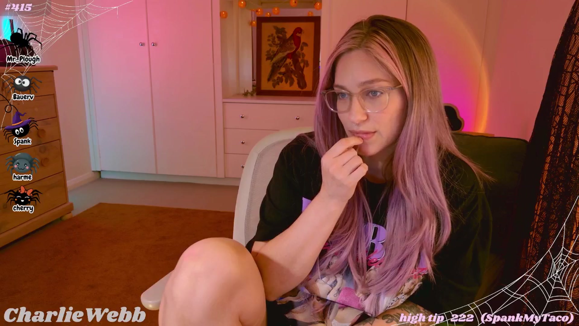 Gallery image thumbnail from CharlieWebb's myfreecams stream on, 10/19/2025, 08:52 image 11 of 20