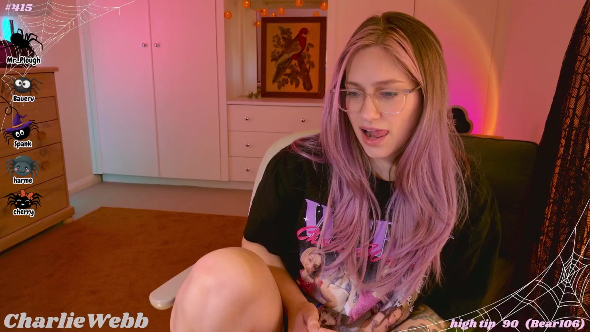 Gallery image thumbnail from CharlieWebb's myfreecams stream on, 10/19/2025, 08:52 image 6 of 20